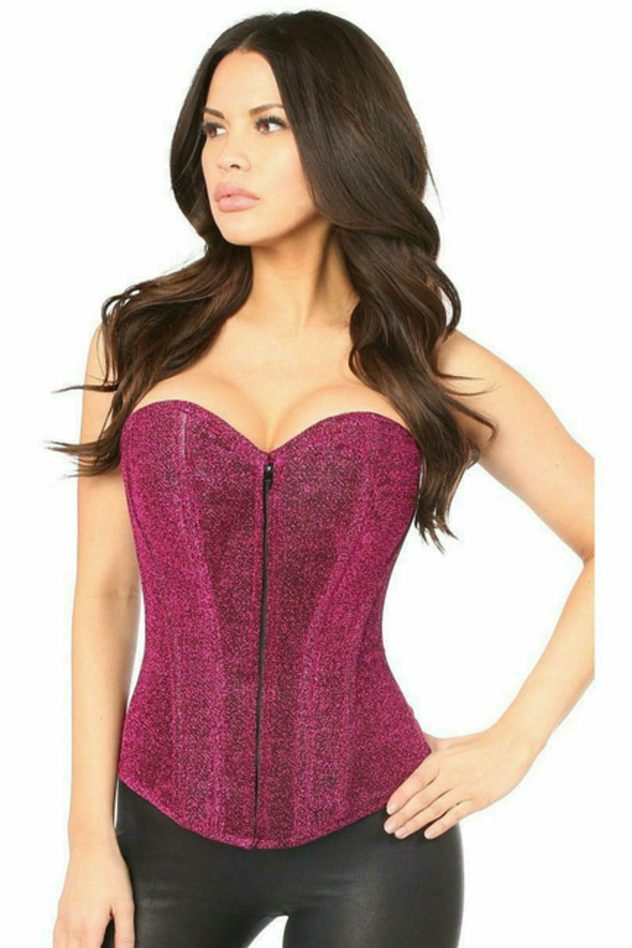 Lavish Front Zipper Corset