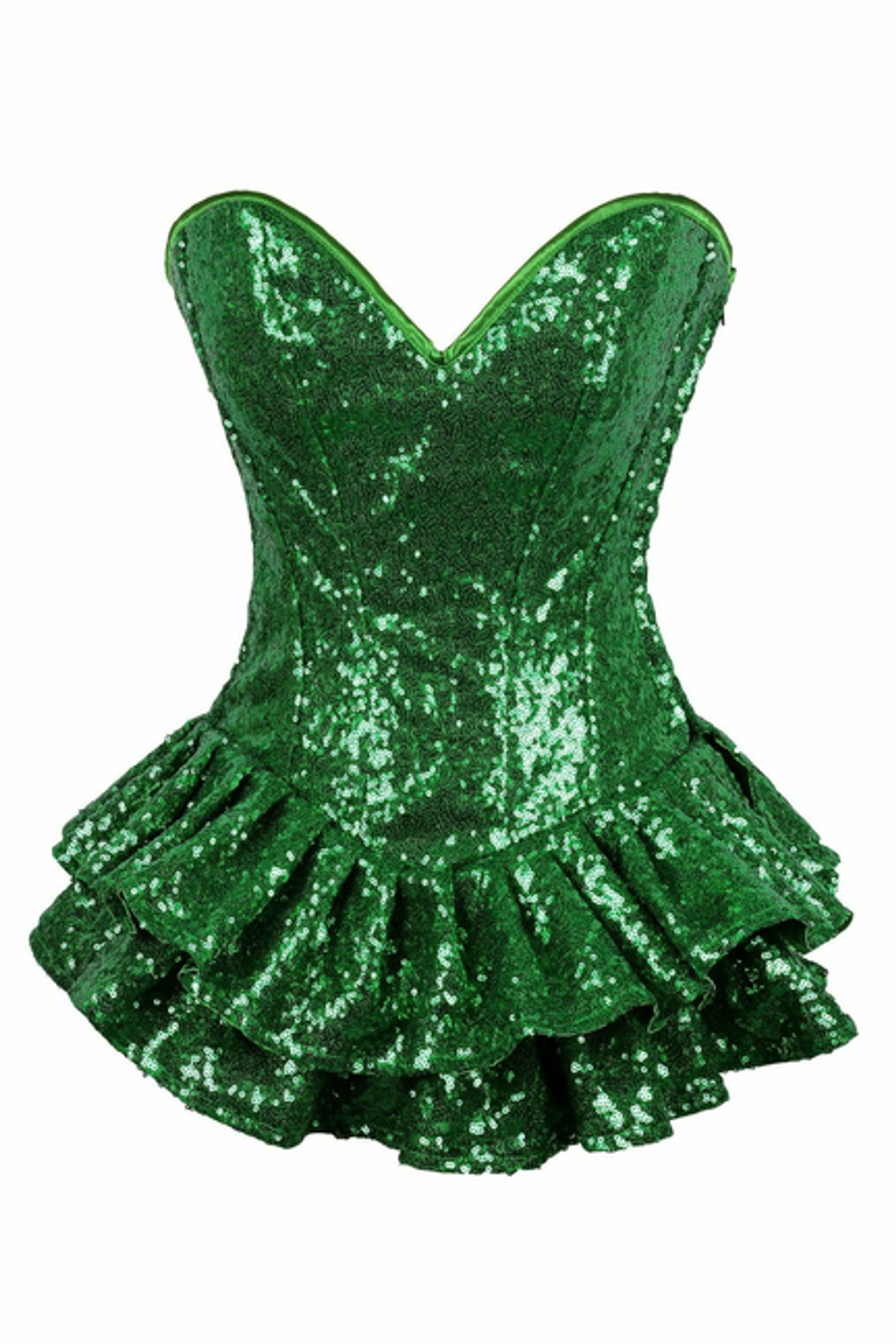 Sequin Steel Boned Mini Corset Dress