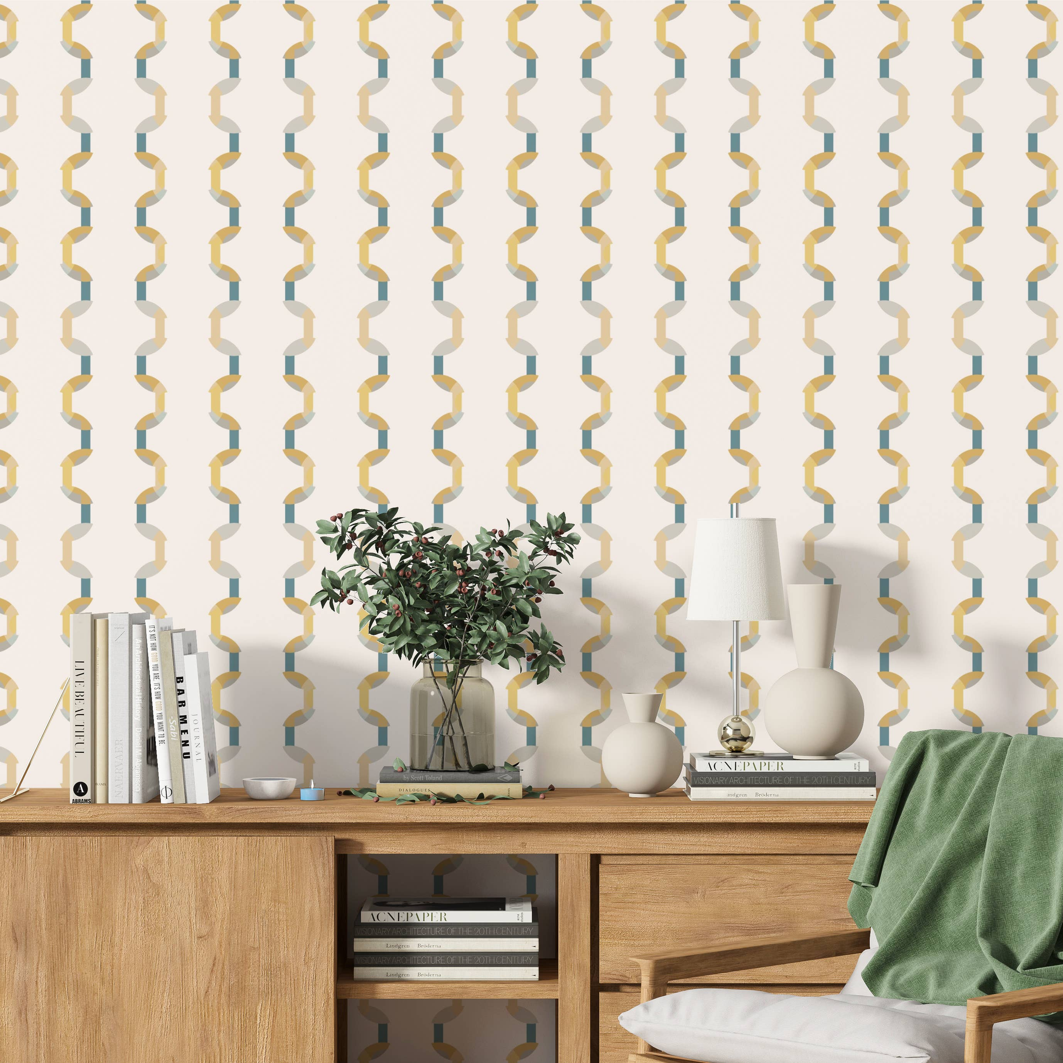 Papel tapiz vinílico autoadhesivo textura de lienzo resistente al agua y al calor color no tóxico certificado GREENGUARD GOLD con diseño exclusivo