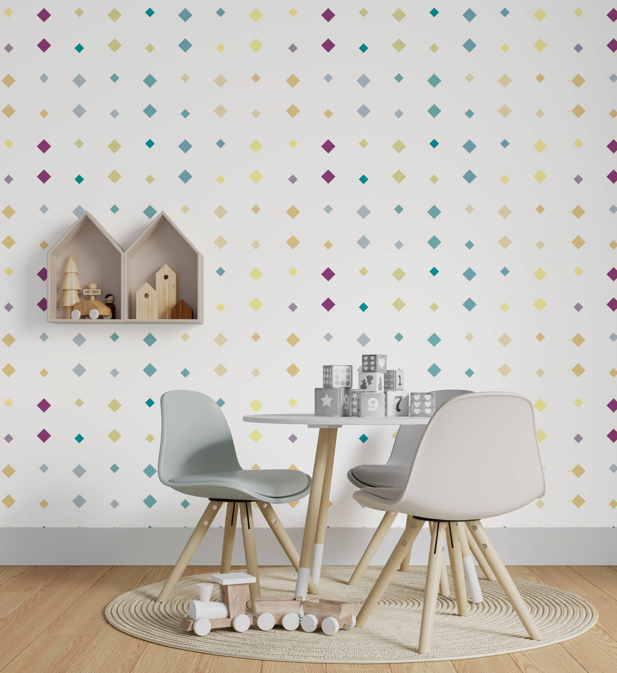 Wallpaper Peel & Stick Vinyl Canvas High Quality Water and Heat Resistant Embossed Texture Nontoxic Ink Odorless Prints