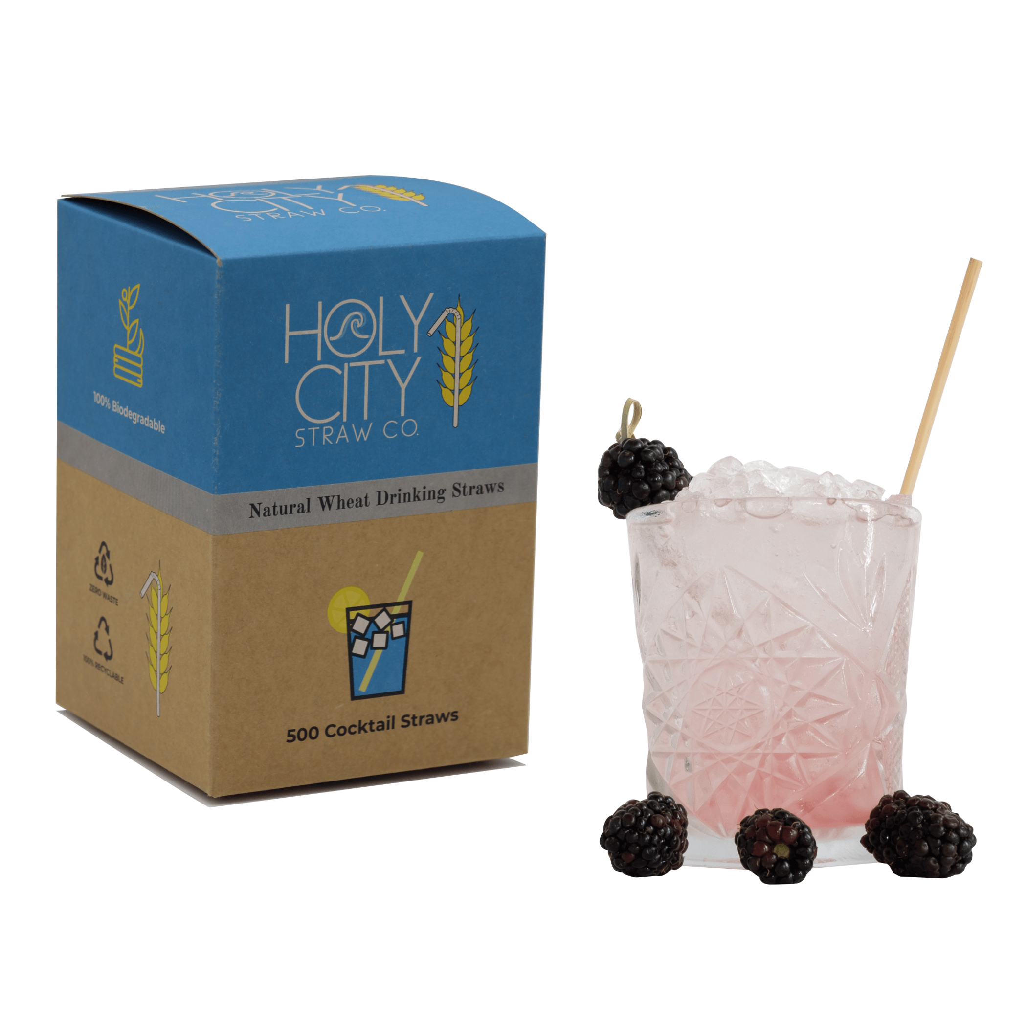 Cocktail Wheat Stem Drinking Straws