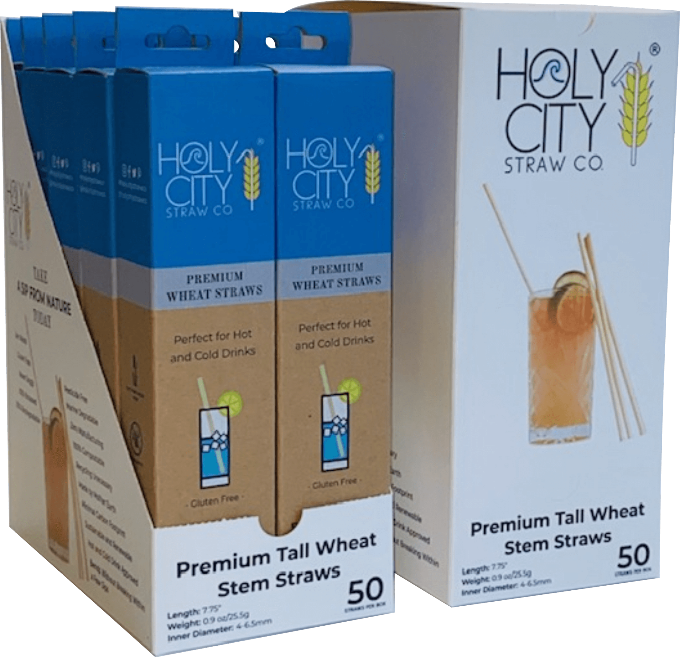 Tall Wheat Drinking Straws