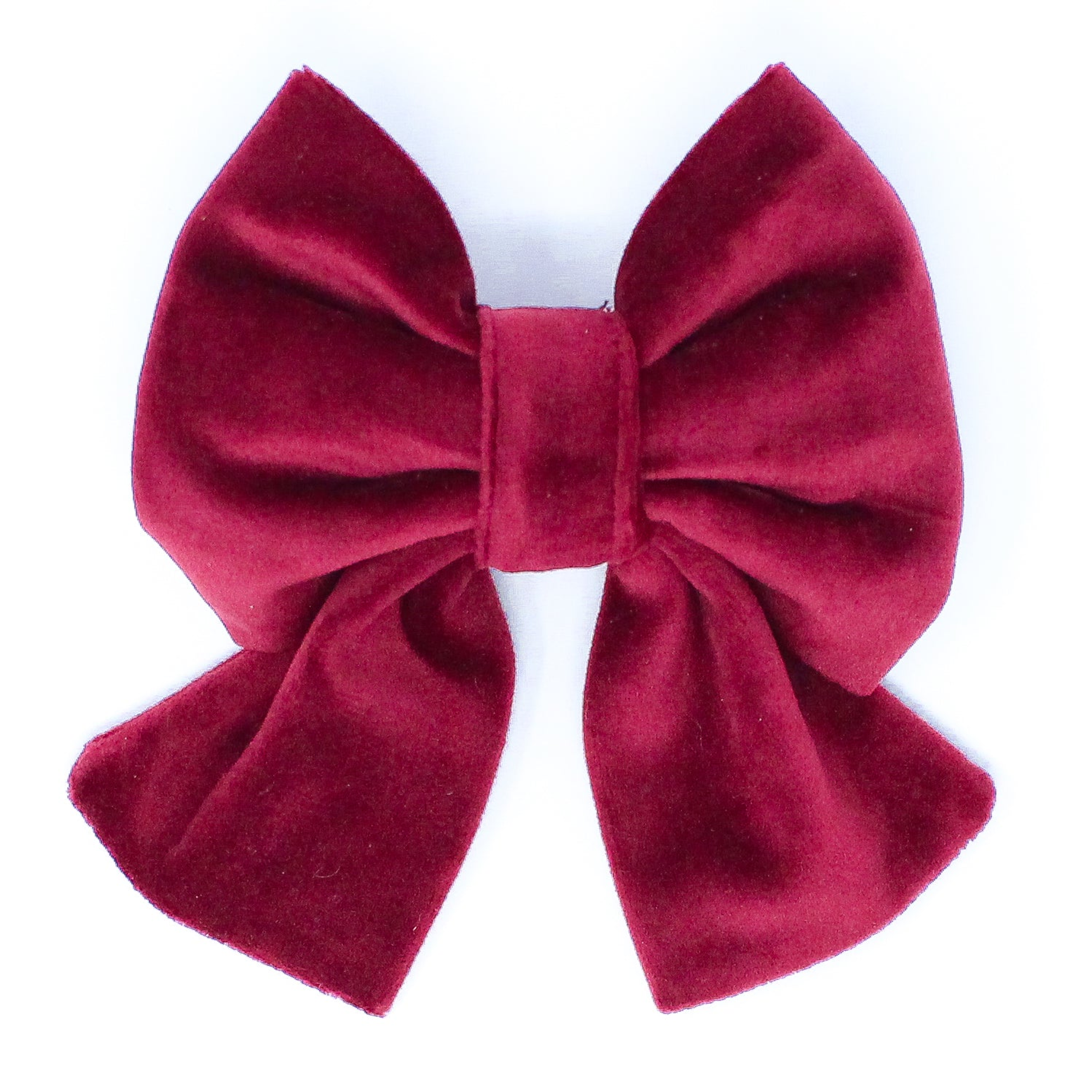 Limited Edition Velvet Mulberry Sailor Dog Bow Image 1