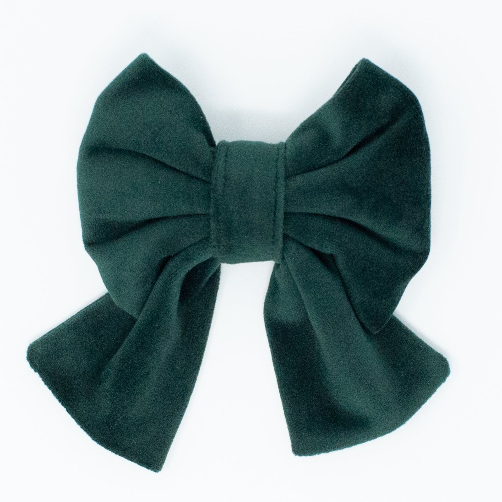 Limited Edition Velvet Evergreen Sailor Dog Bow Image 1