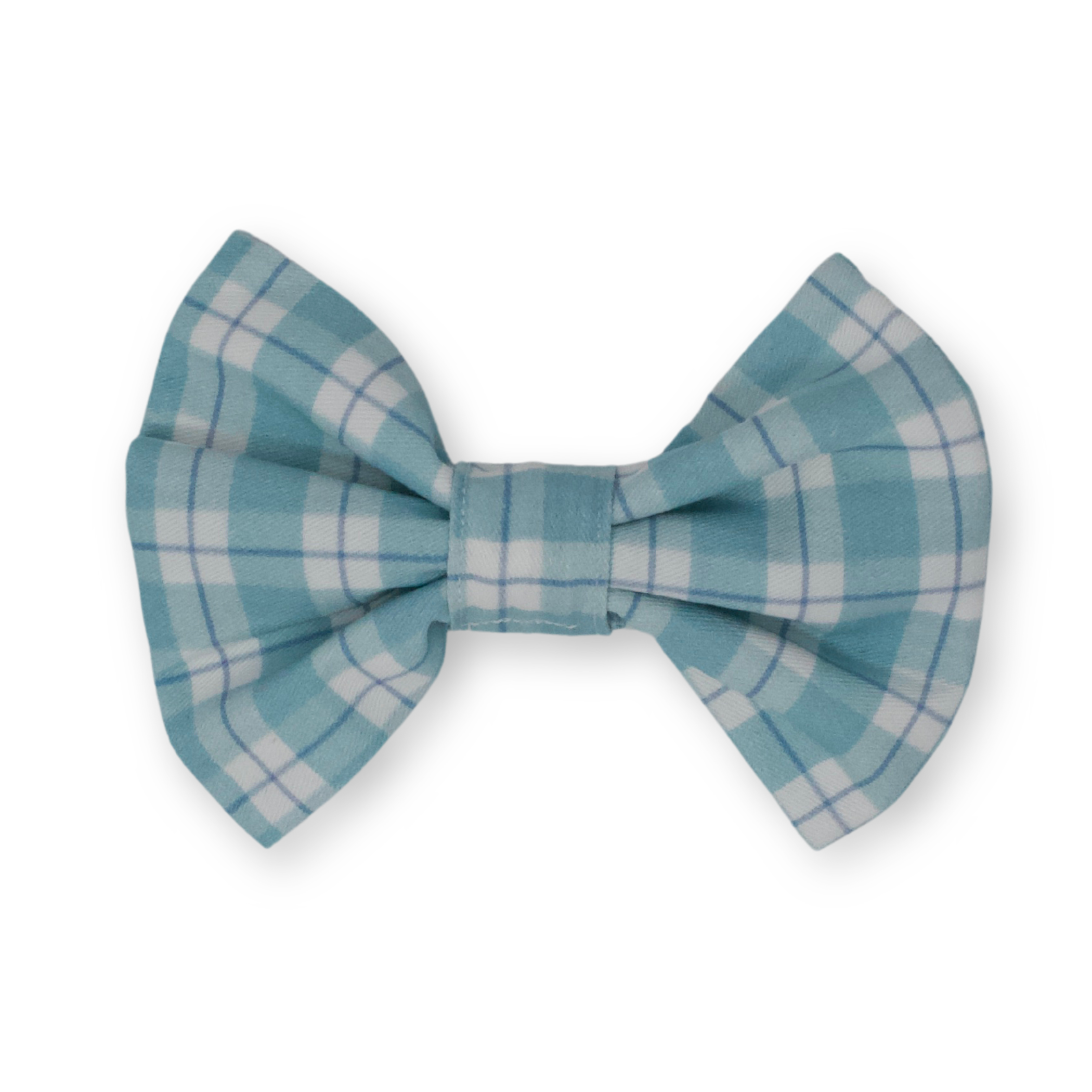 Seaside Plaid Classic Dog Bow Tie Image 1