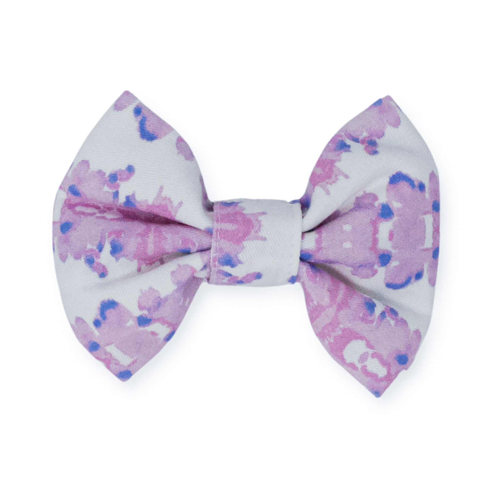 French Lavender Ink Blot Classic Dog Bow Tie Image 1