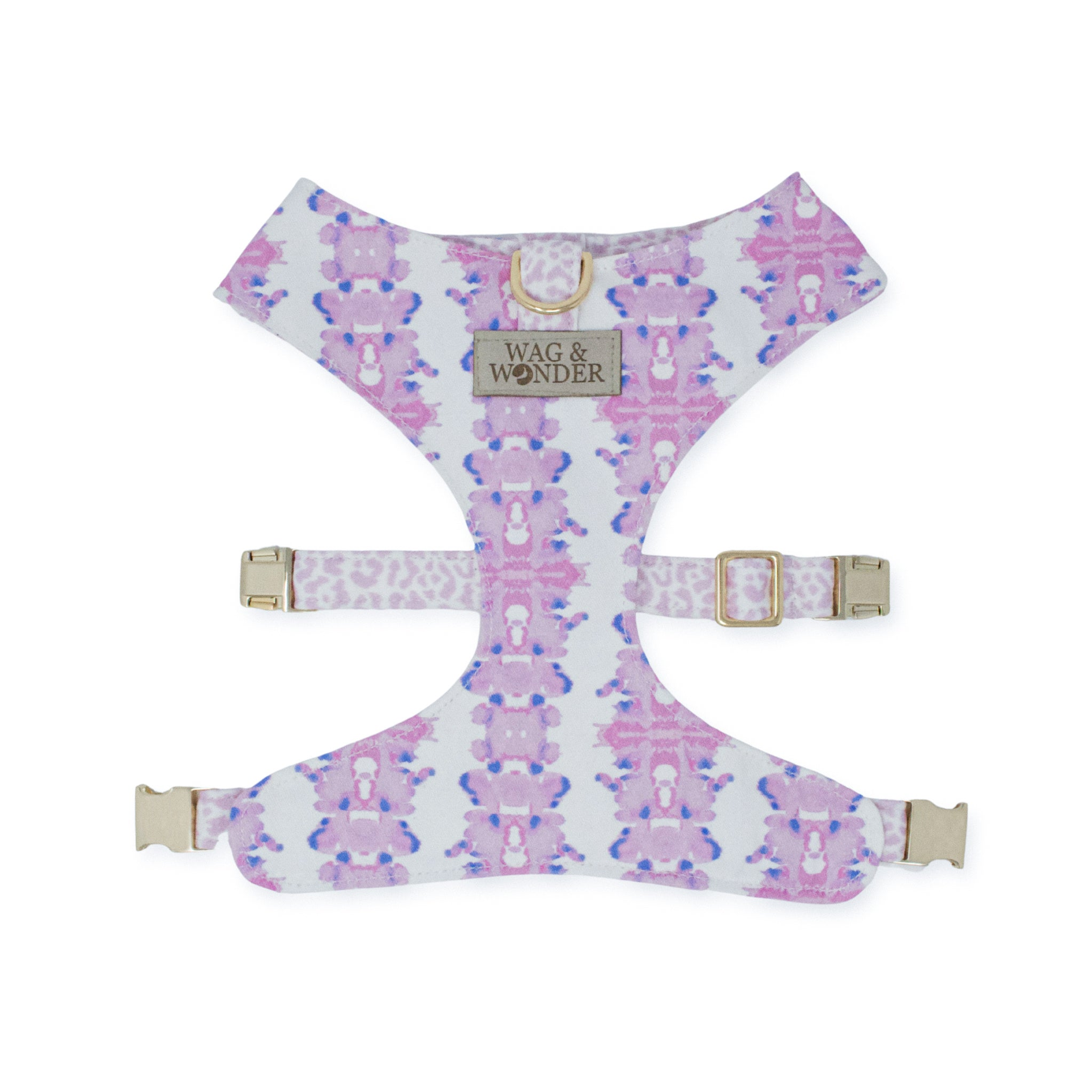 French Lavender Reversible Dog Harness Image 1
