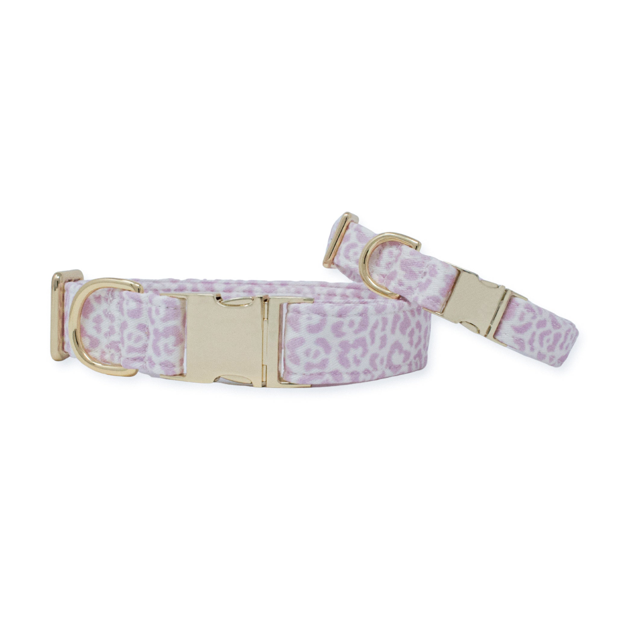 French Lavender Rosette Classic Dog Collar Image 1