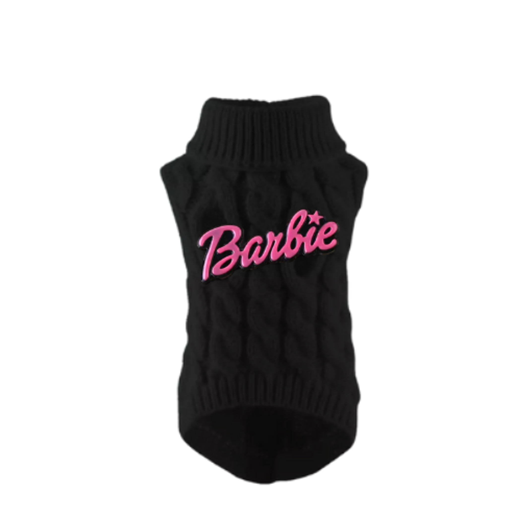 Chic Barbie Knit Turtleneck-Dog Sweater Image 1