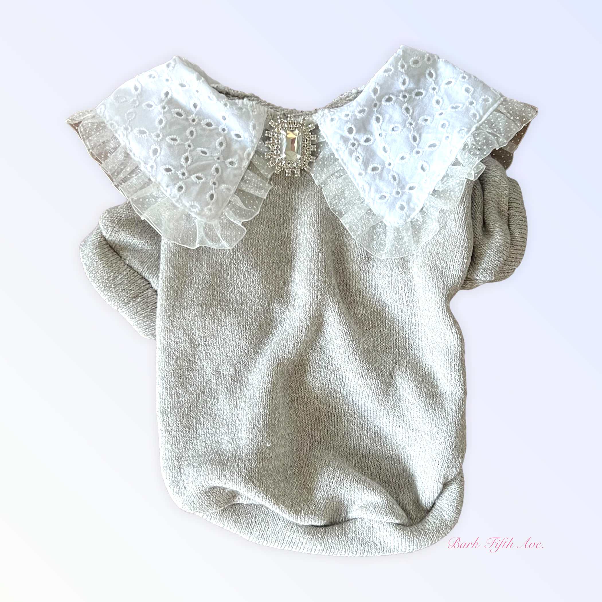 Princess Lace Lapel Sweater Image 1
