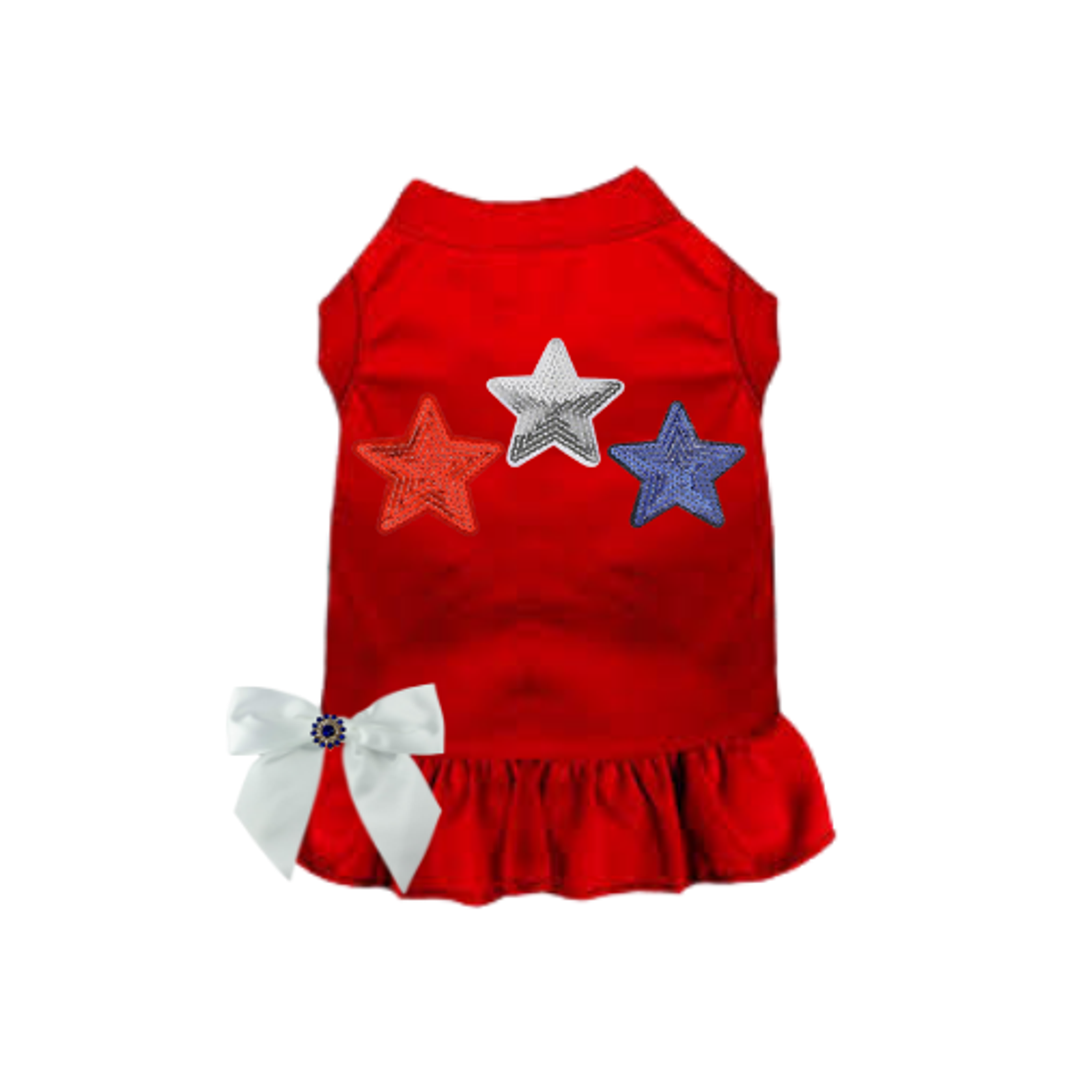 Red, White, & Blue Stars Tee/Dress Image 1