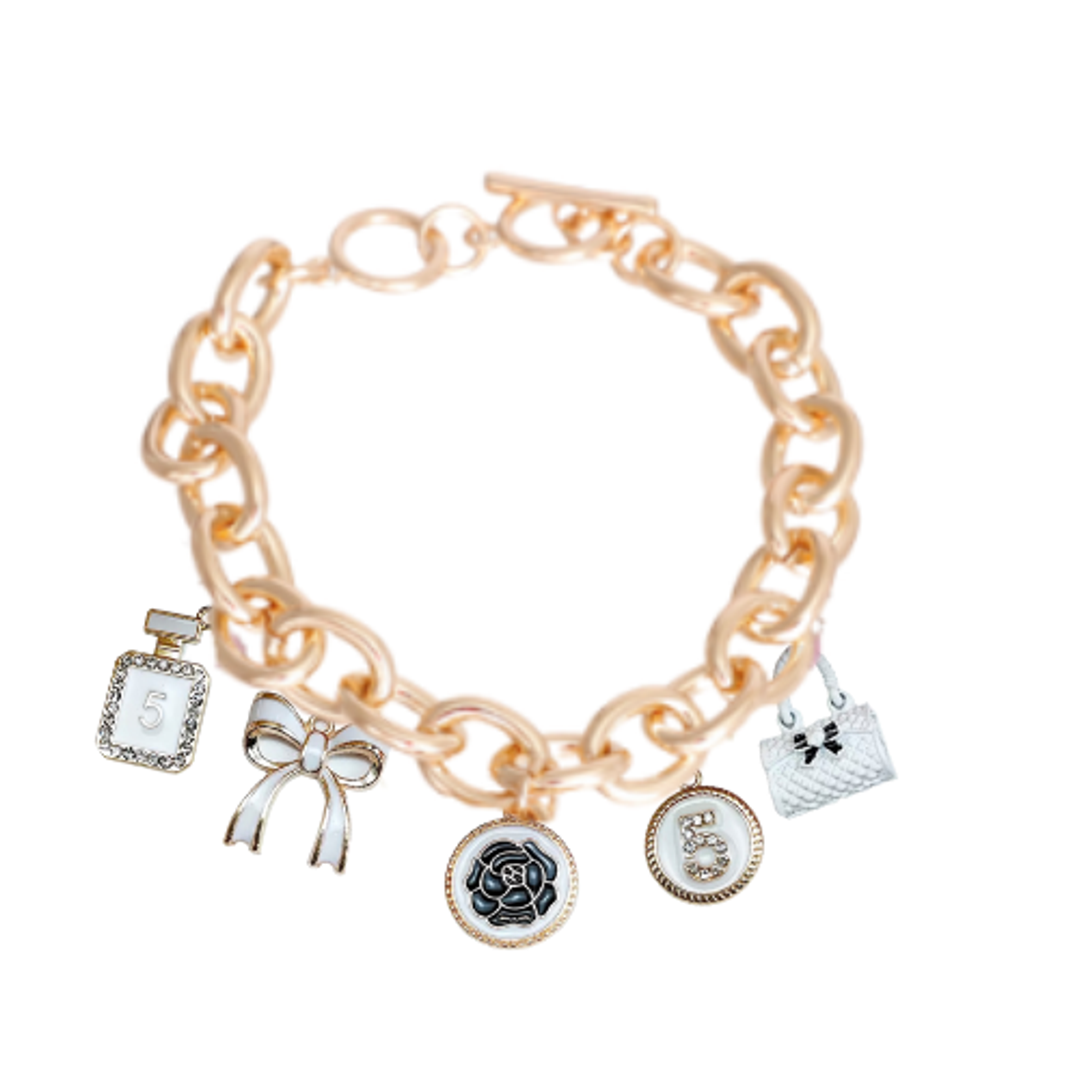 Bags & Bows Charm Necklace Medium WHITE