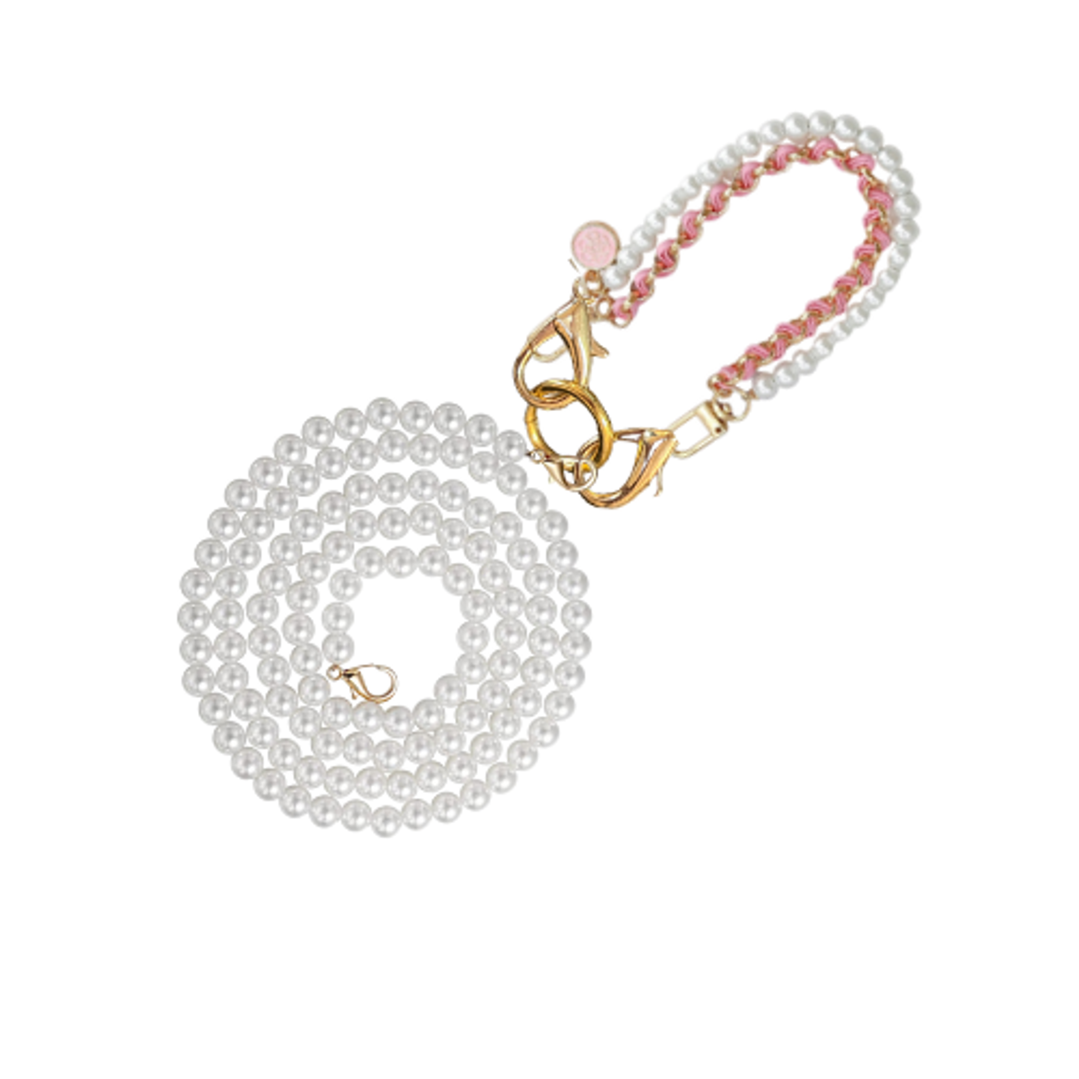 Double Layer Pearl & Chain Lead Image 1