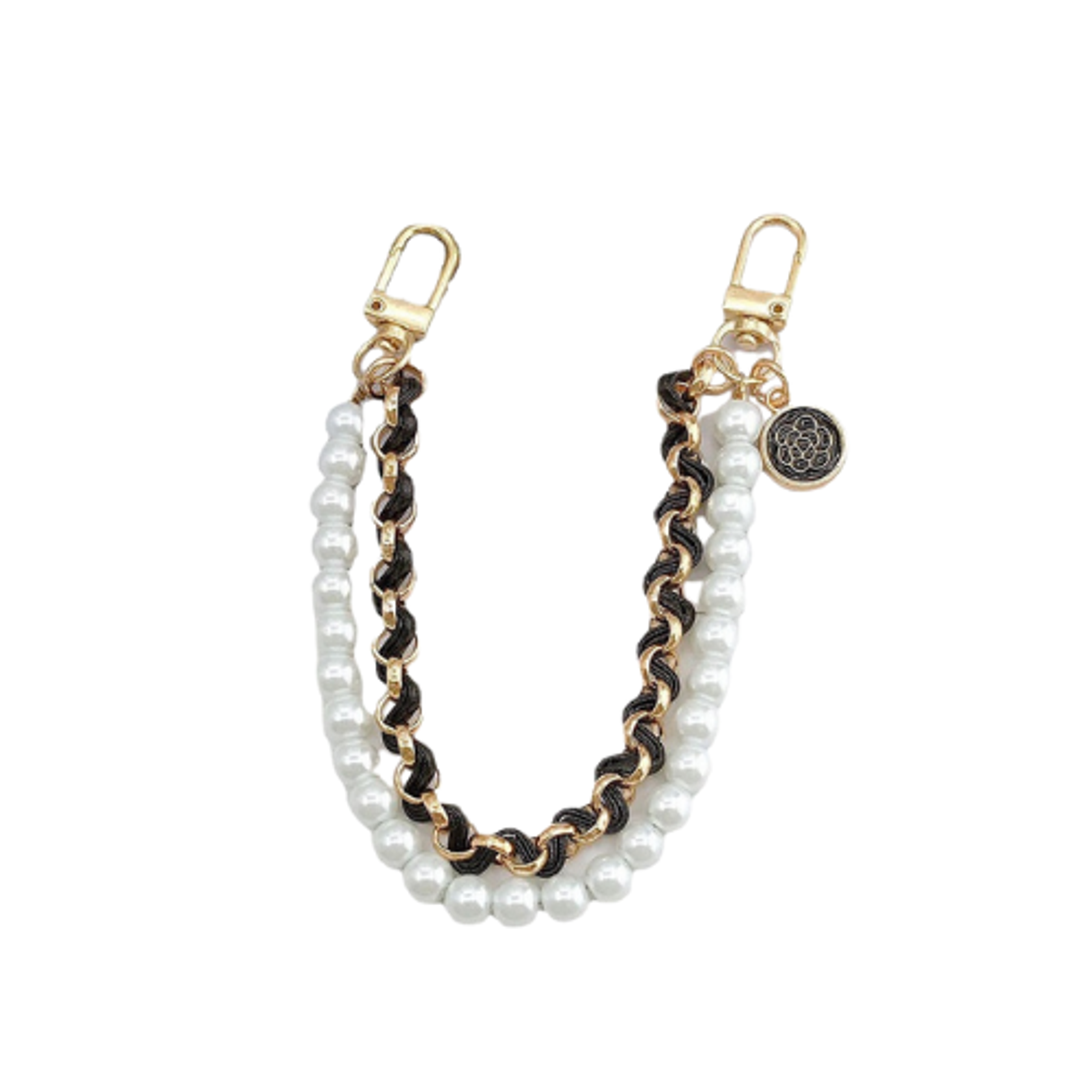 Double Layer Pearl & Chain Lead Image 1