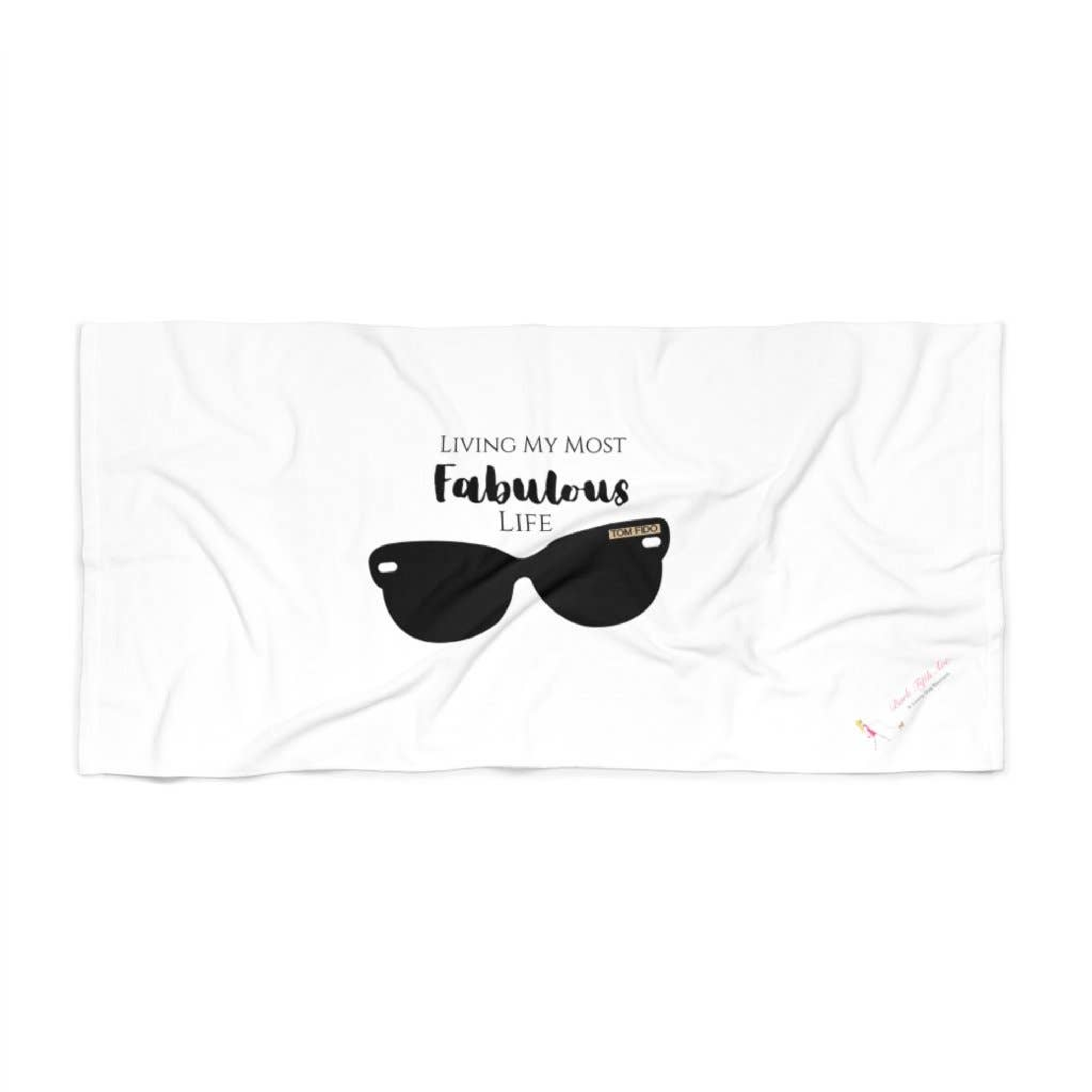 Fabulous Life in my Tom Fido's - Beach Towel Image 1