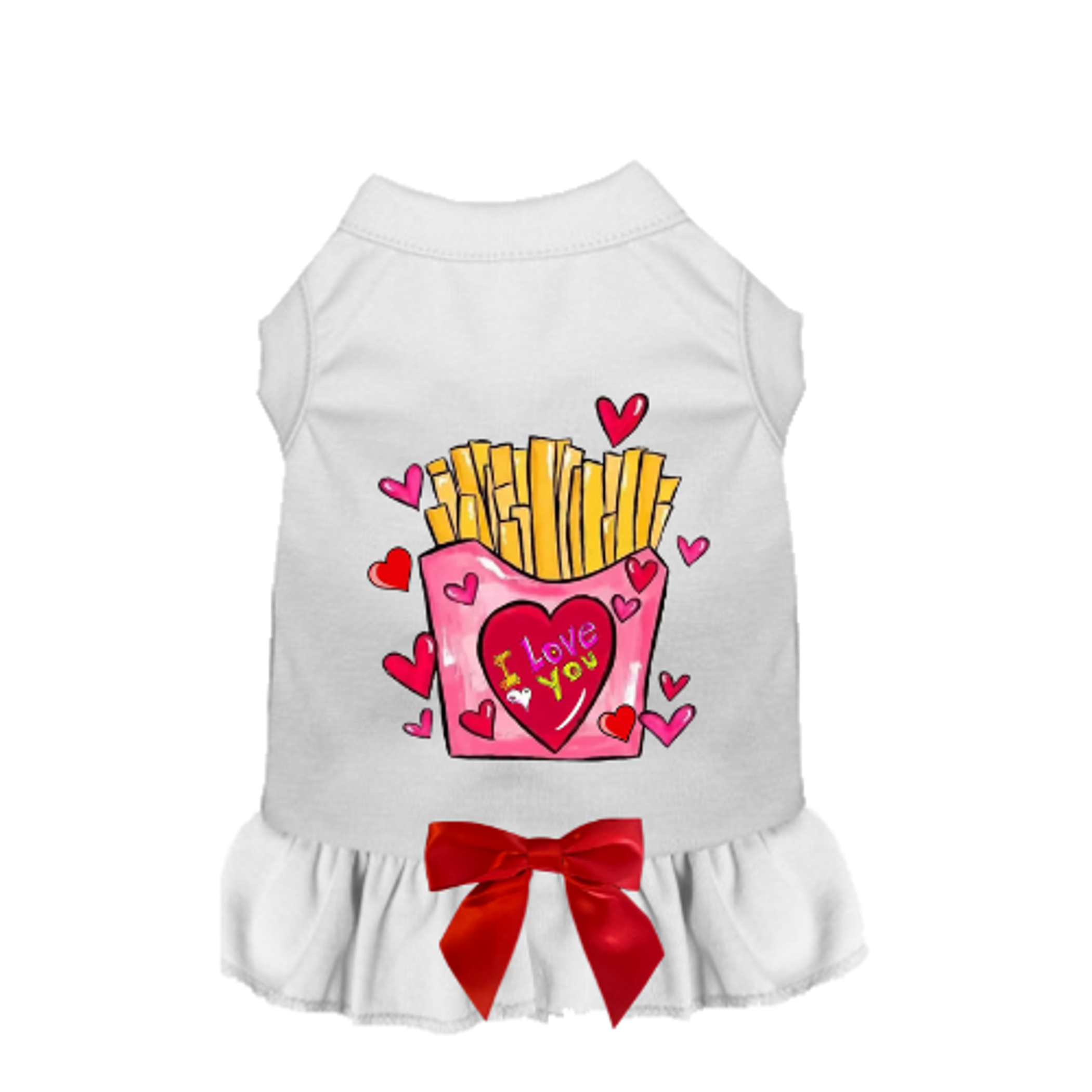 French Fries are My Valentine Dog Image 1