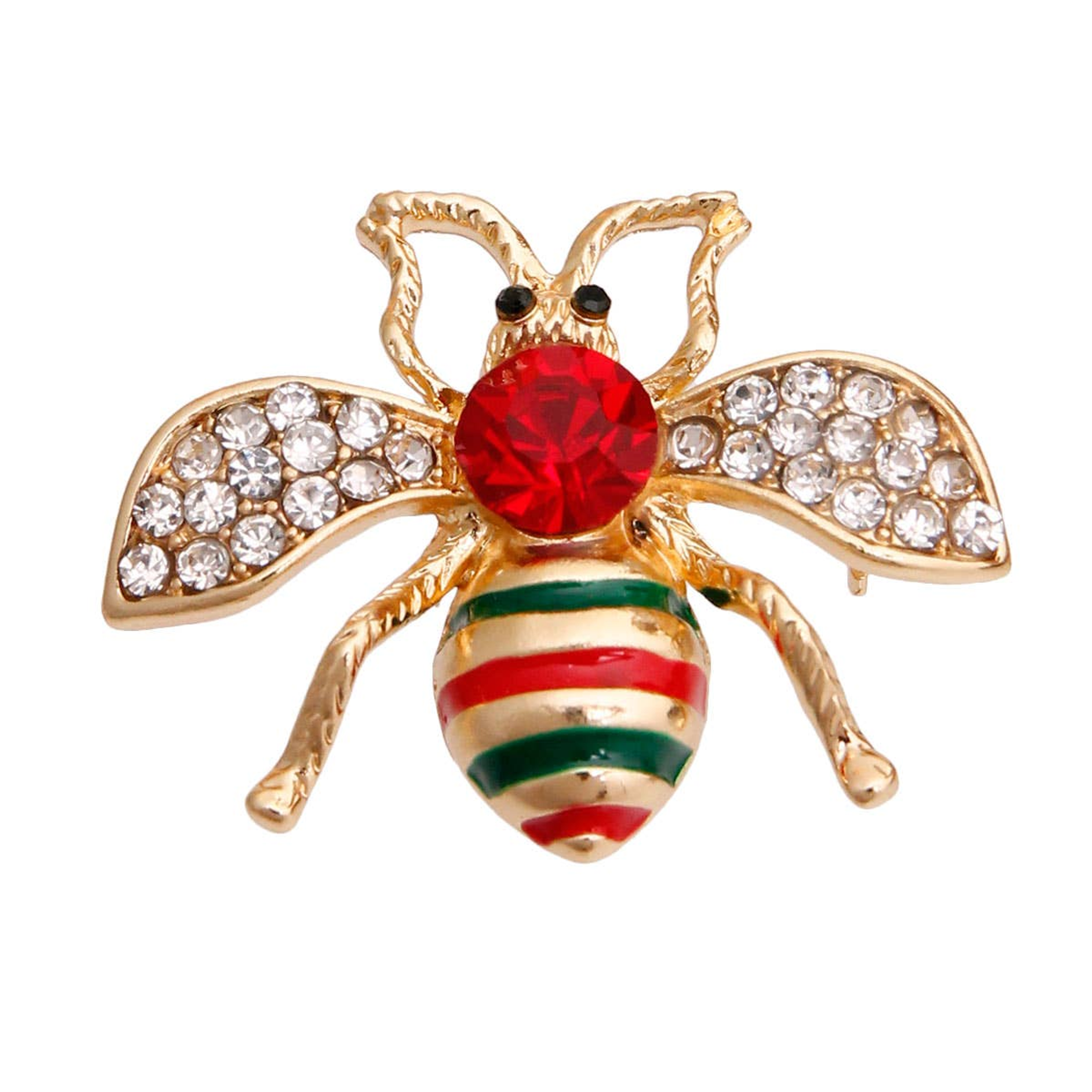 GG Red Crystal Bee Brooch Image 1