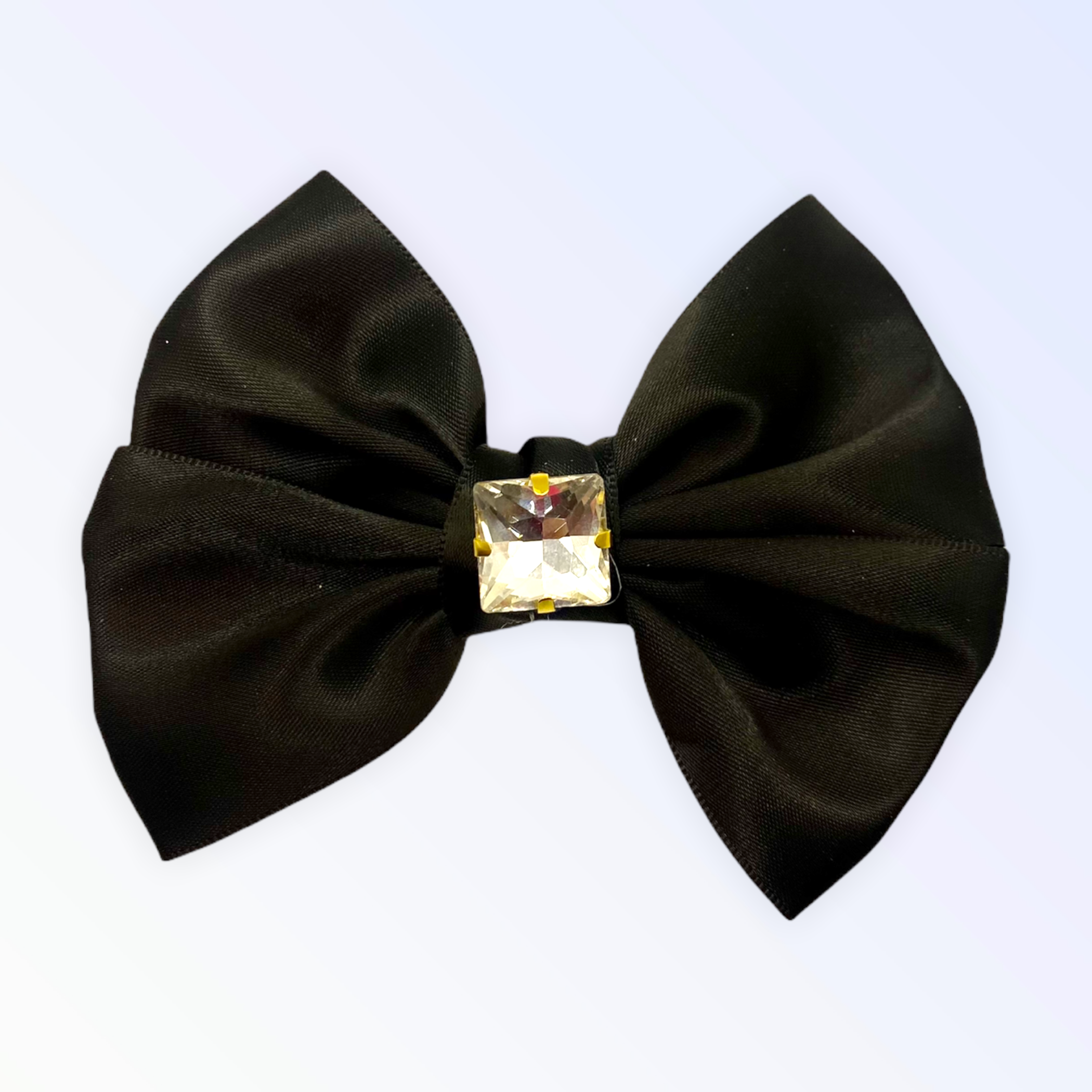 Glass Diamond Rhinestone Bow- Short Image 1