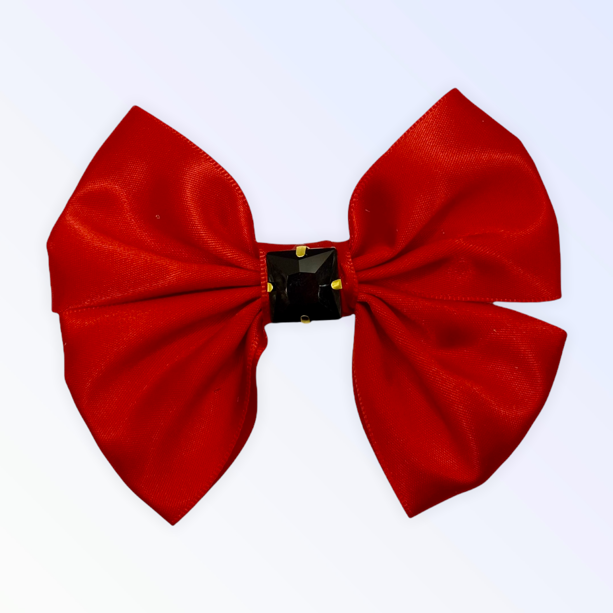 Glass Diamond Rhinestone Bow- Short Image 1