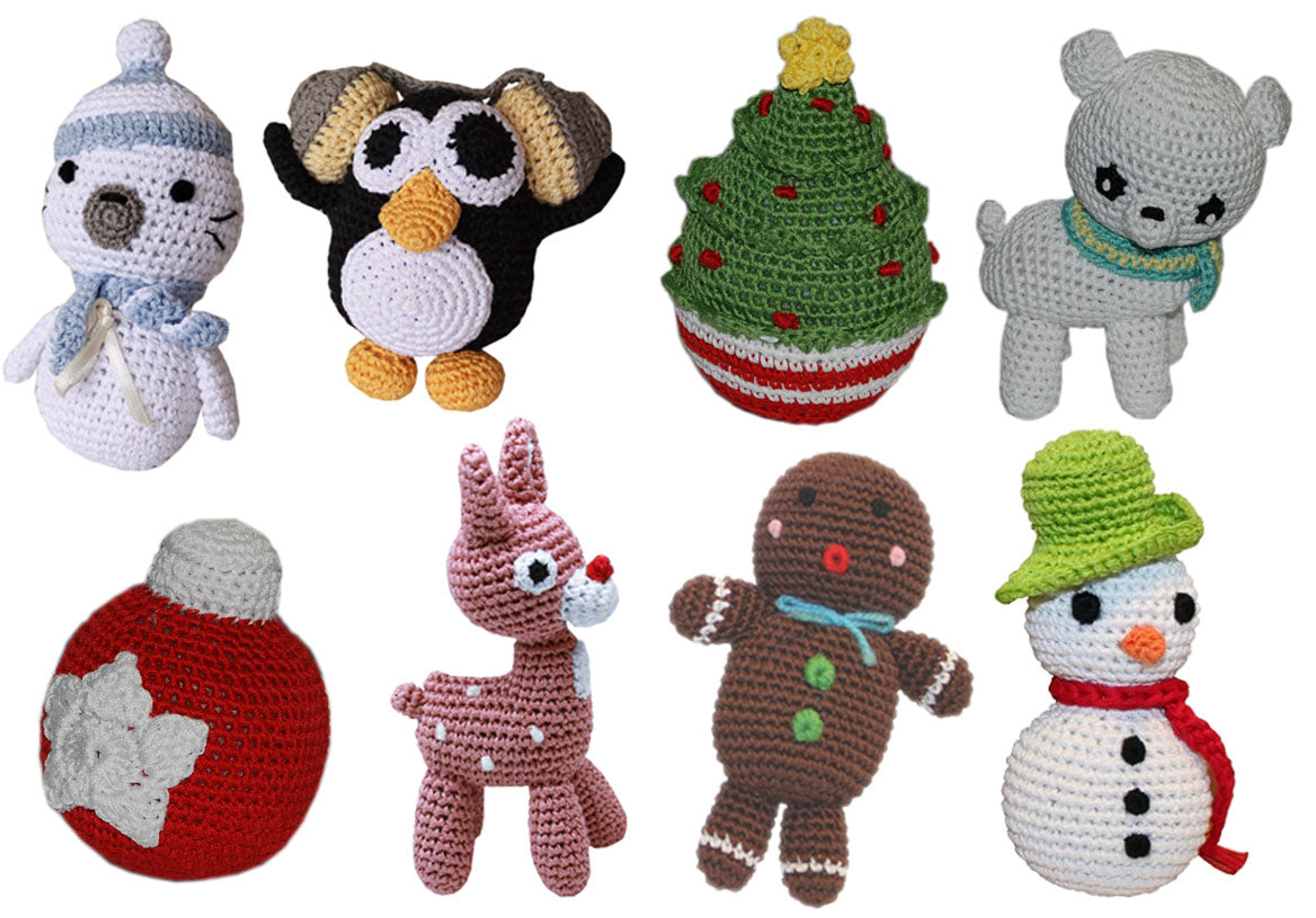 Christmas Knit Knack Toys