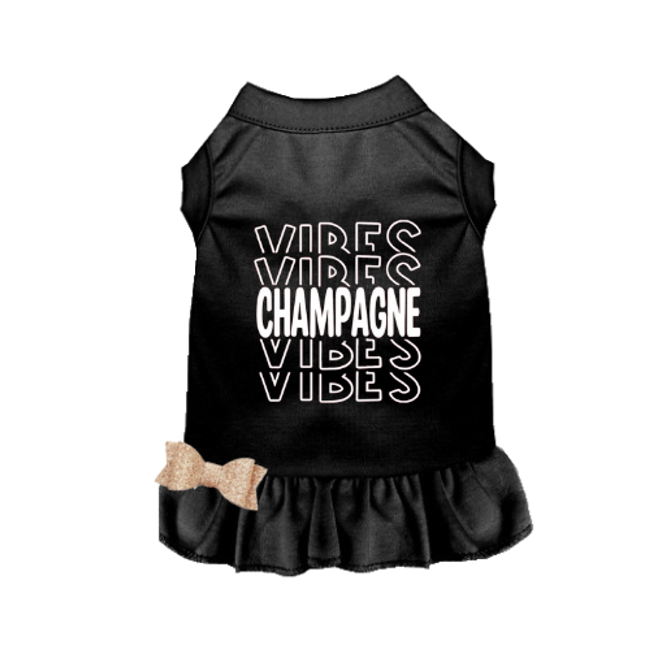 Champagne Vibes Dog Dress Image 1