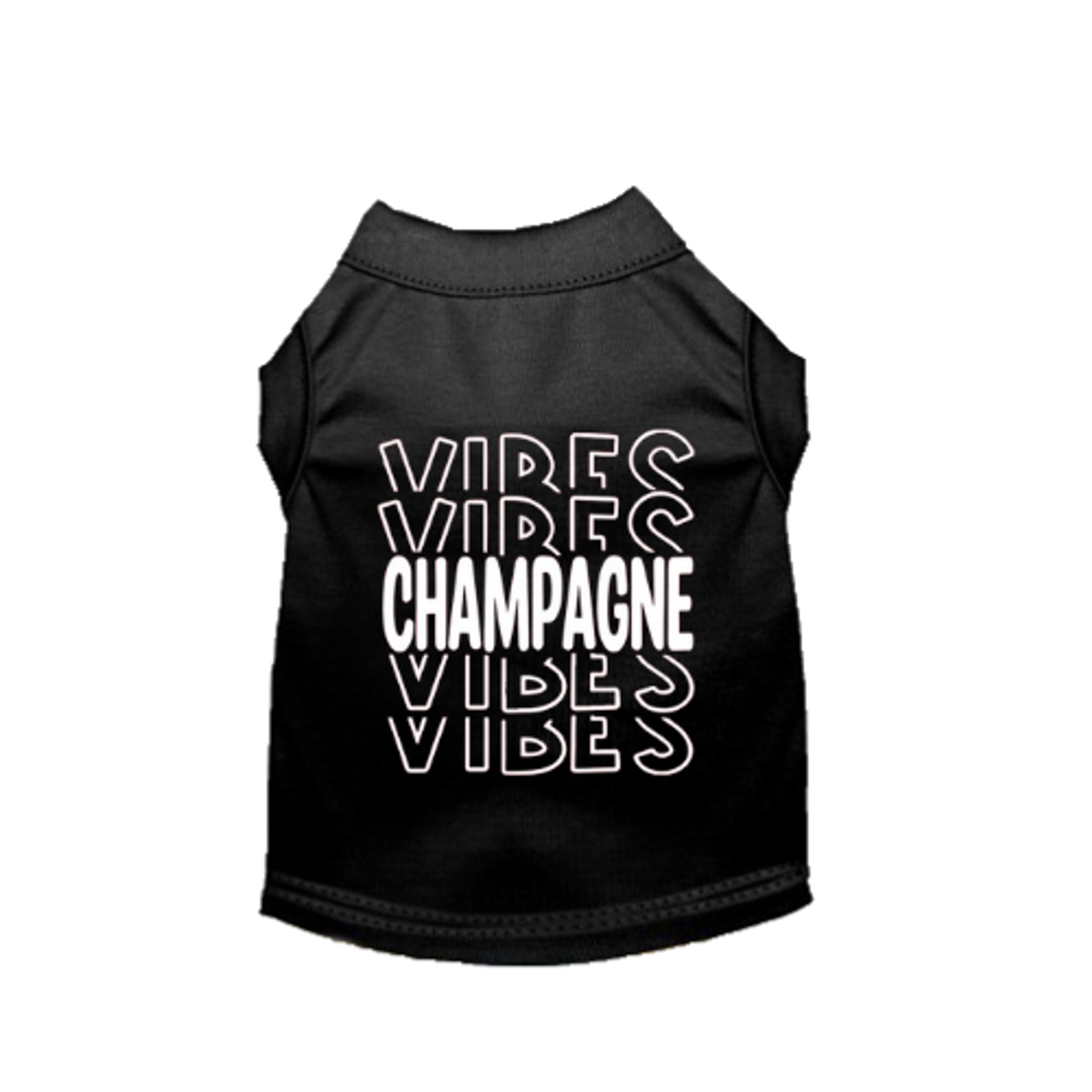 Champagne Vibes Dog Shirt Image 1