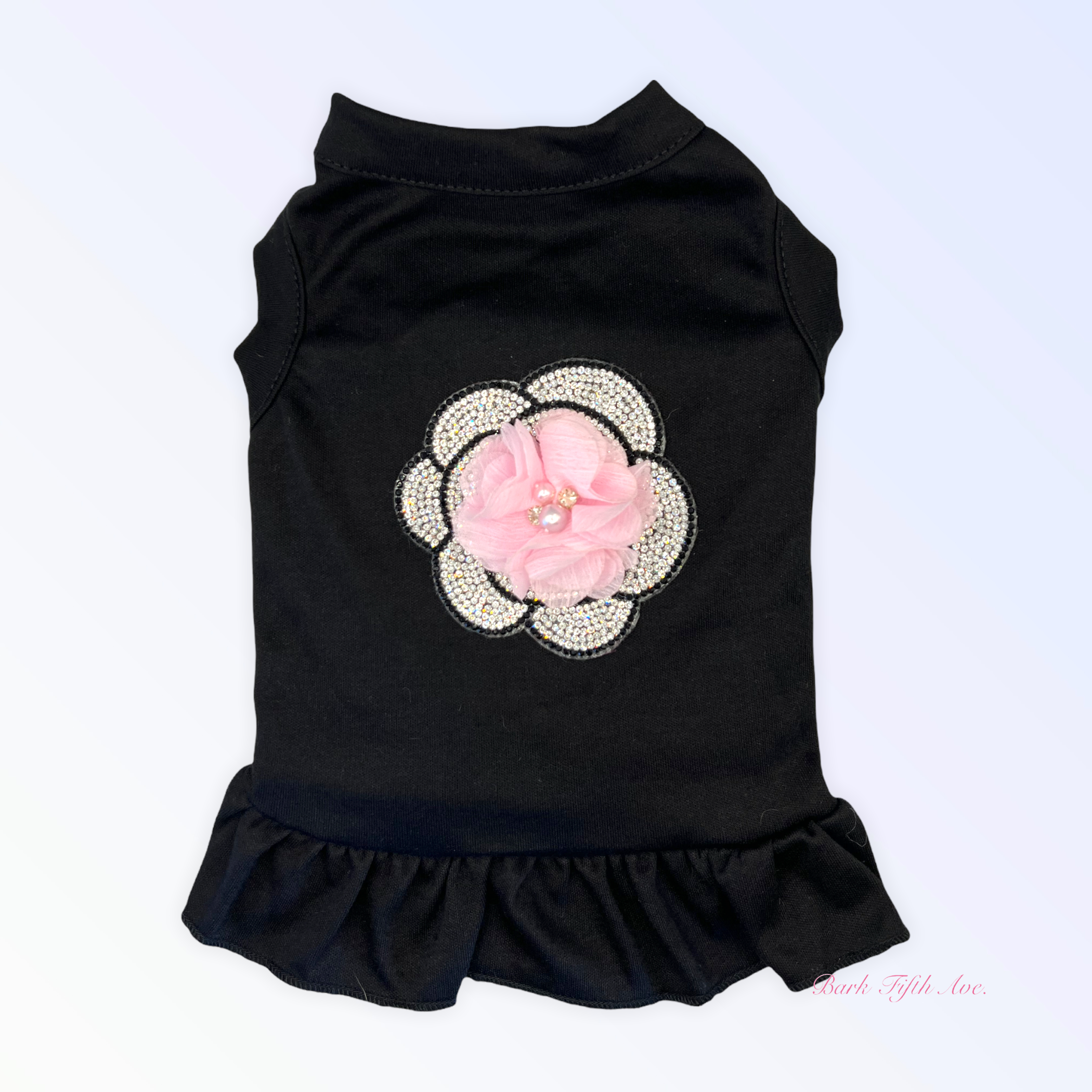 Chiffon and Rhinestone Camellia Dress Image 1