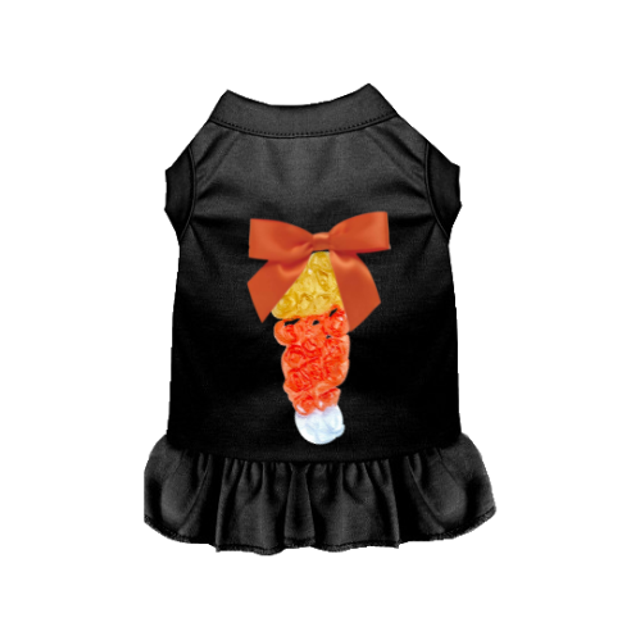 Chiffon Candy Corn Rose Dress Image 1