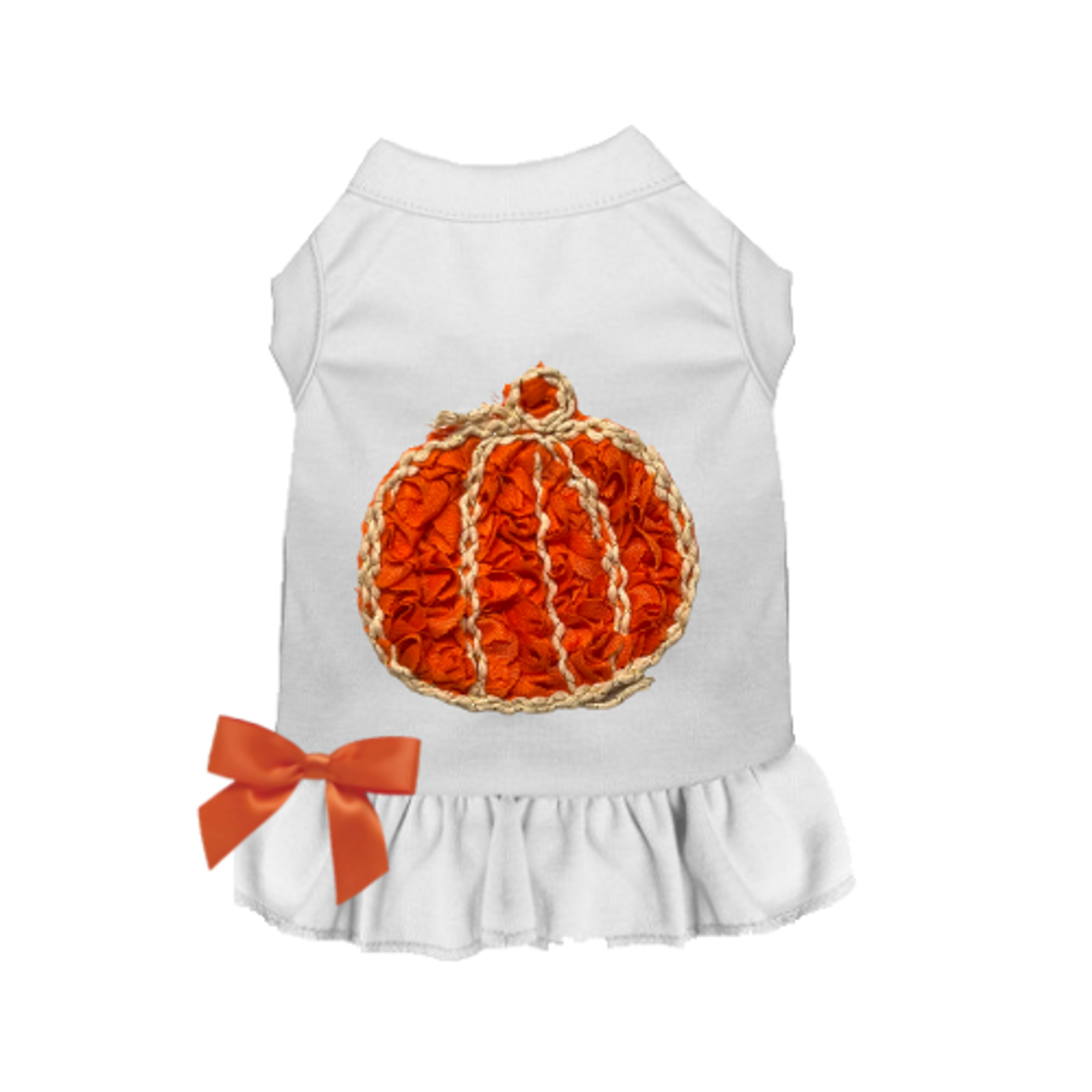 Chiffon Rose Halloween Pumpkin Dress Image 1