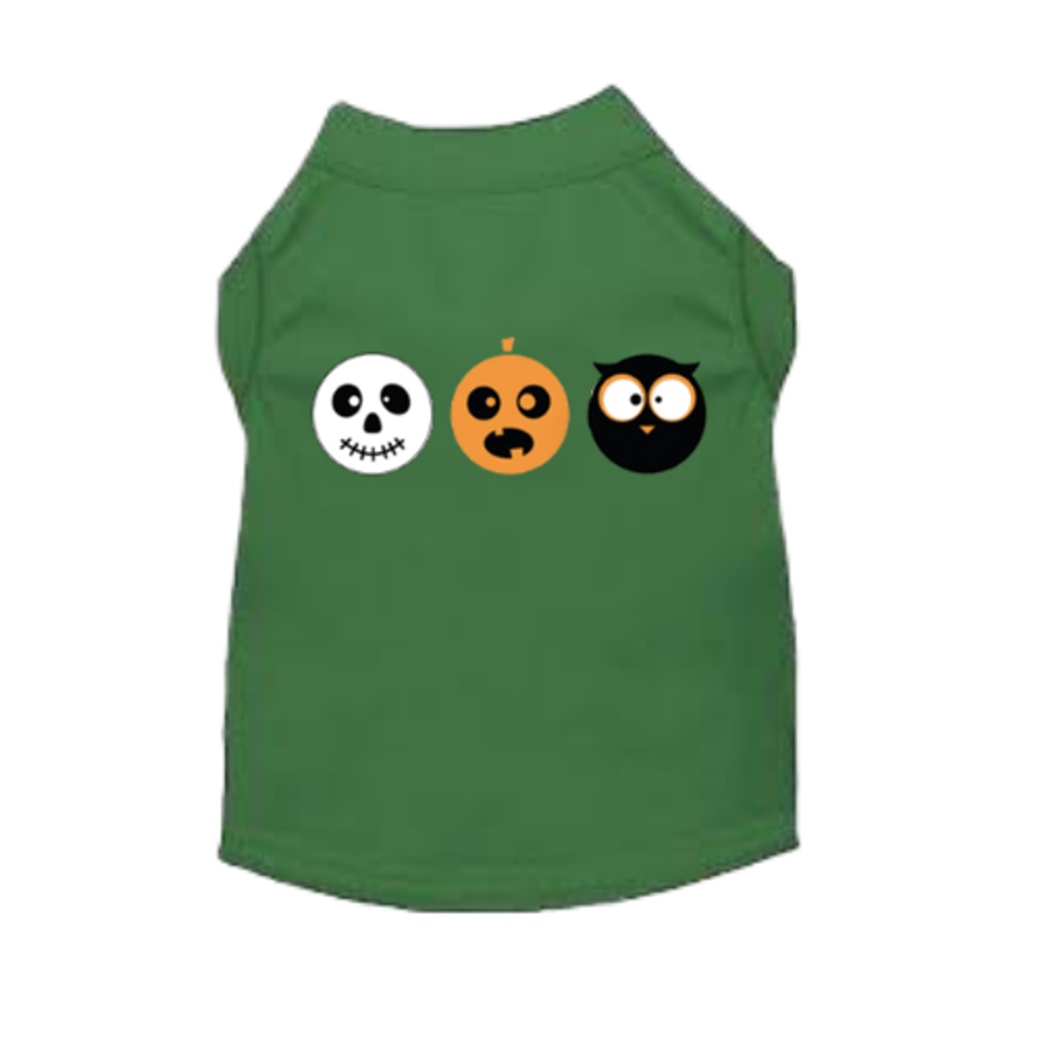 Boo Crew Faces Graphic Dog Tee Image 1