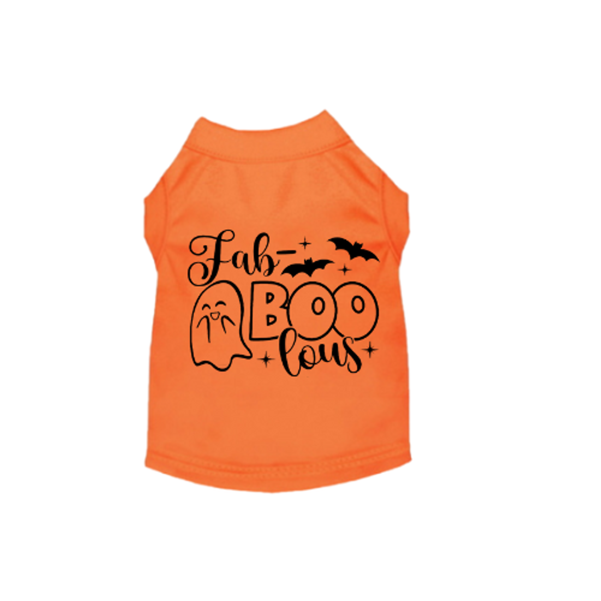 Fab-BOO-lous Ghost- Dog Shirt Image 1