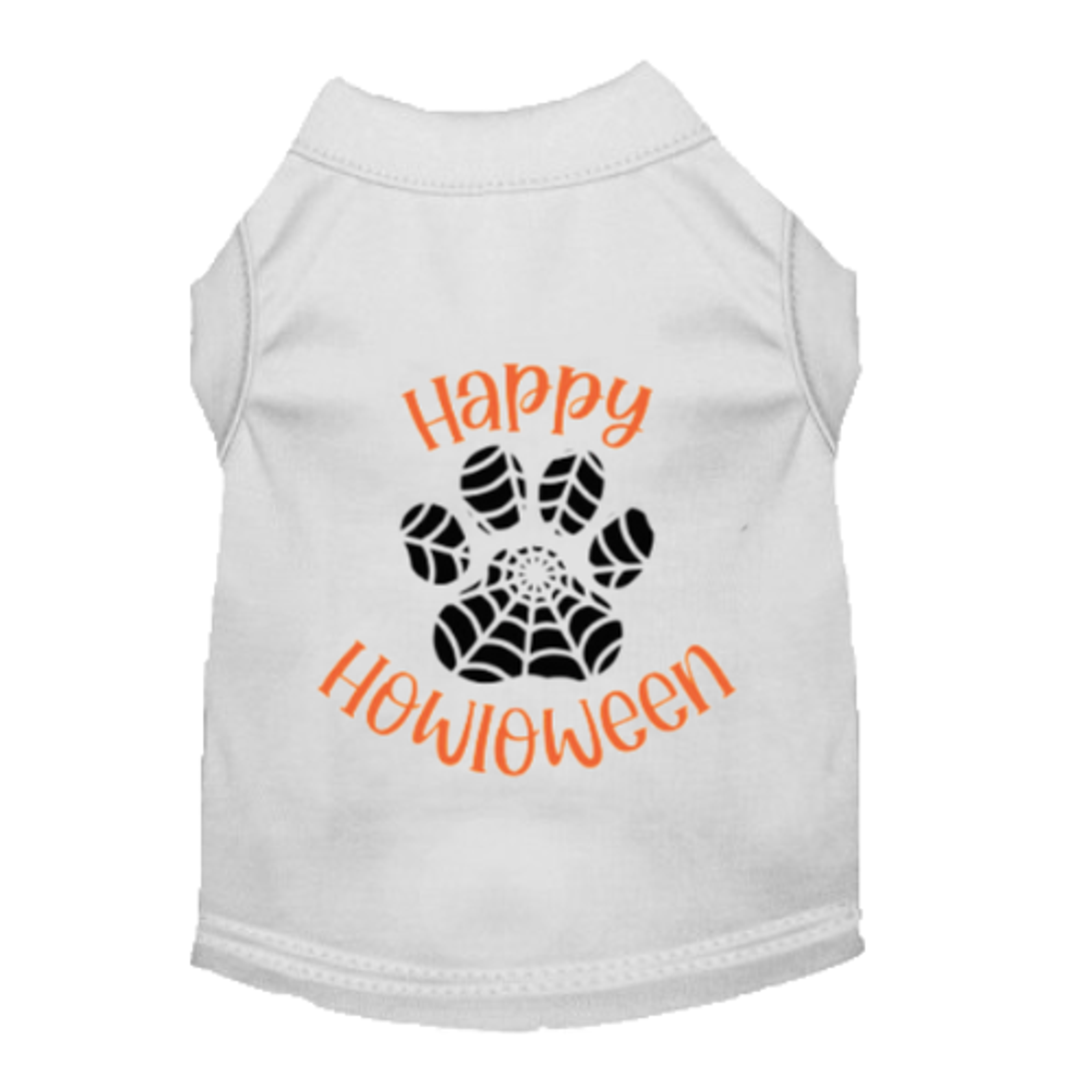 Happy Howloween Paw Print Tee Image 1