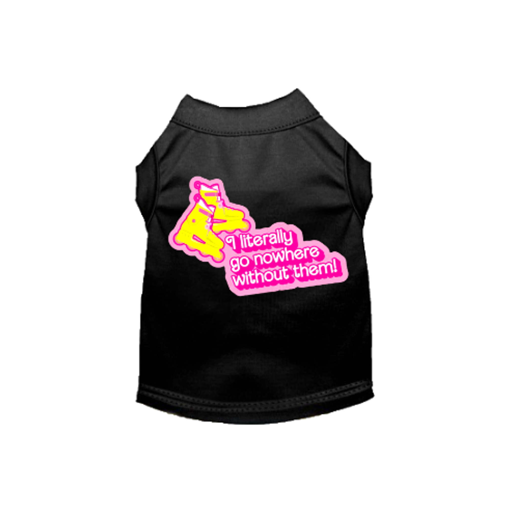 Nowhere Without My Skates- Dog Tee Image 1