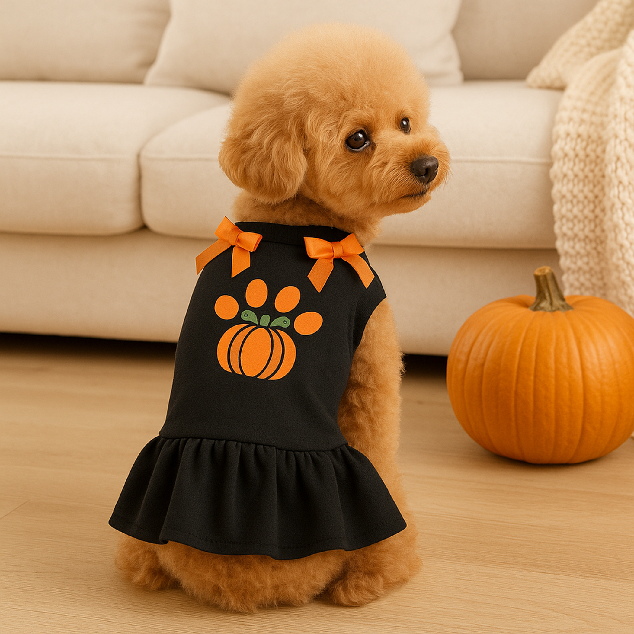 Harvest Paw Pumpkin Party Dress Image 1