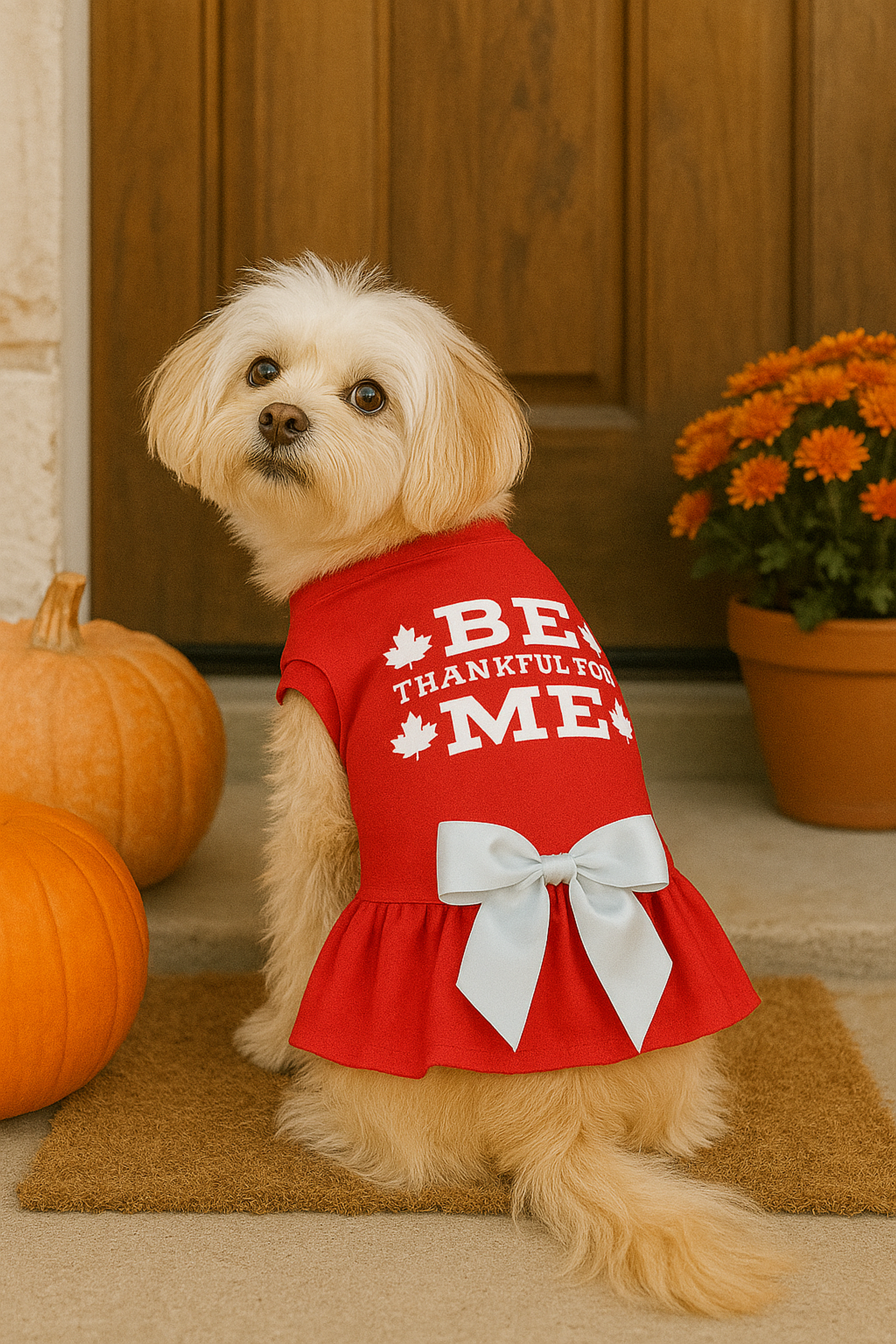 Be Thankful for Me Harvest Ruffle Dress Image 1