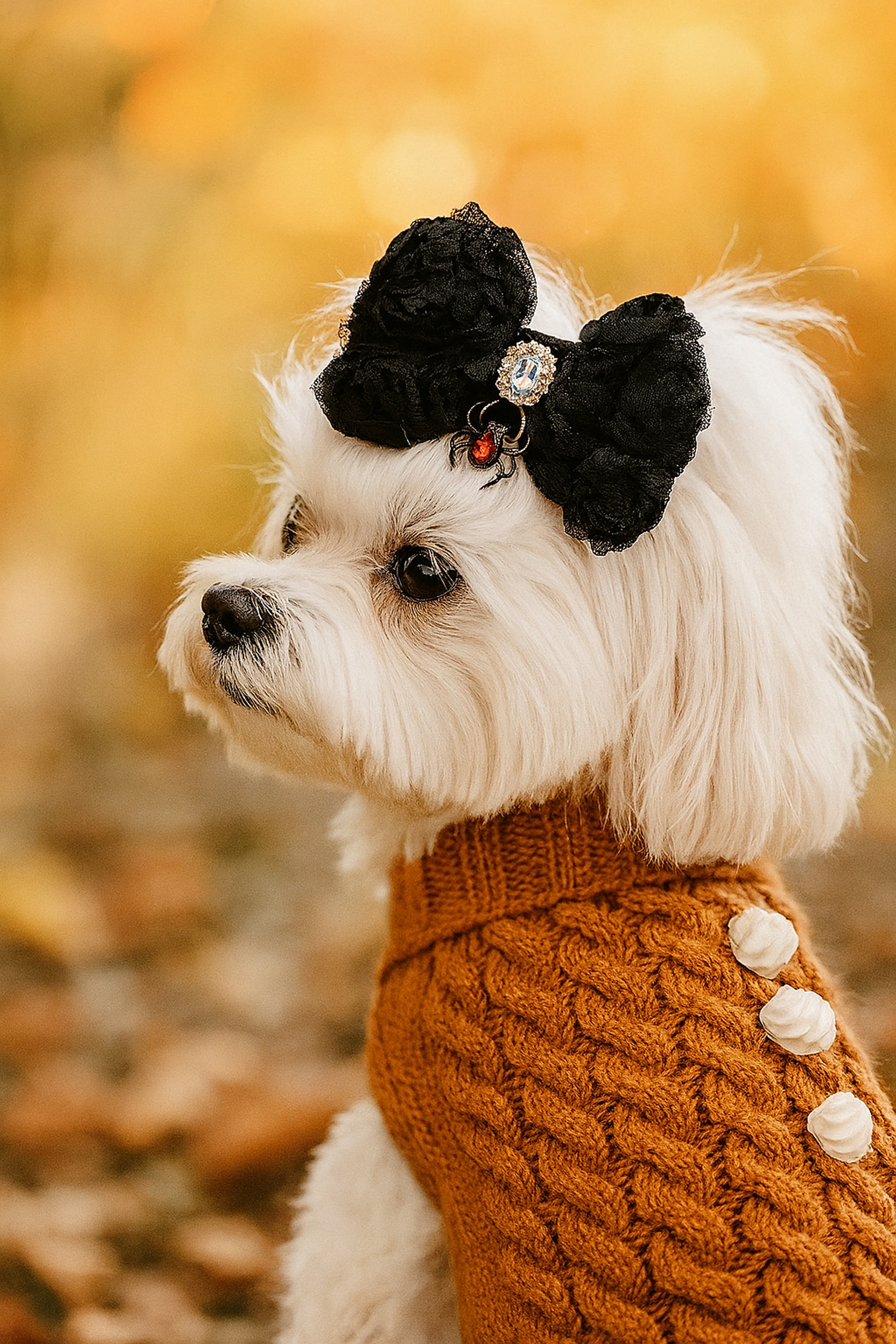 Wicked Whisper Dog Hair Bow Image 1