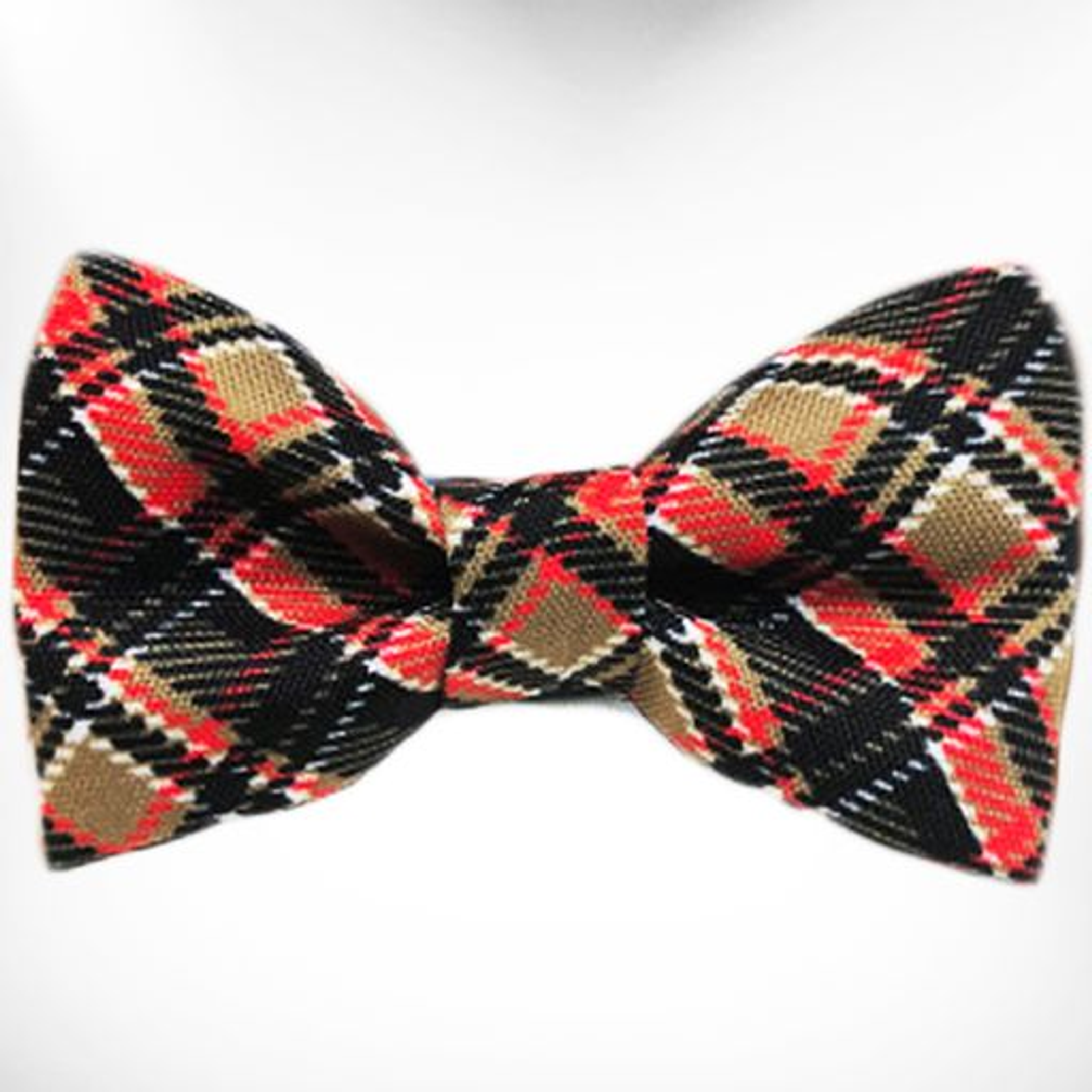 Plaid Dog Bow Tie Image 1