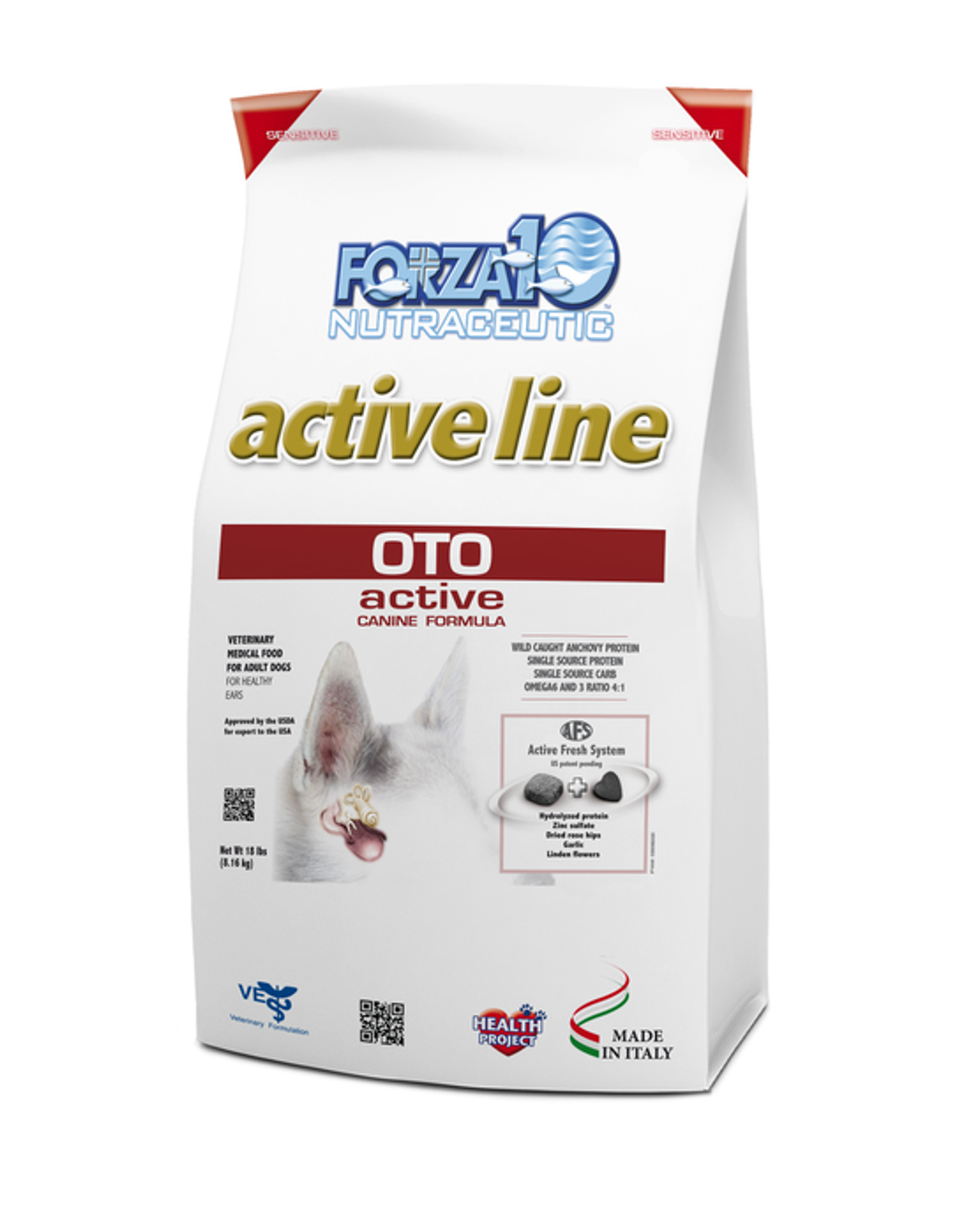 Forza10 Active Oto Support Diet Dry Dog Food Image 1