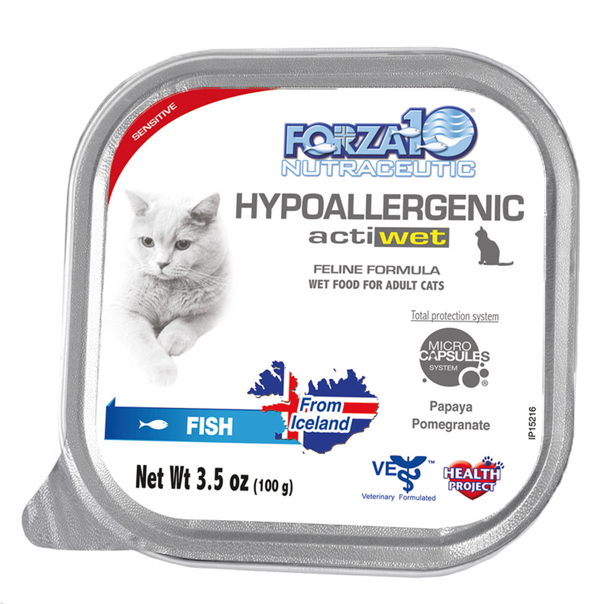 Forza10 Actiwet Hypoallergenic Icelandic Fish Recipe Canned Cat Food Image 1