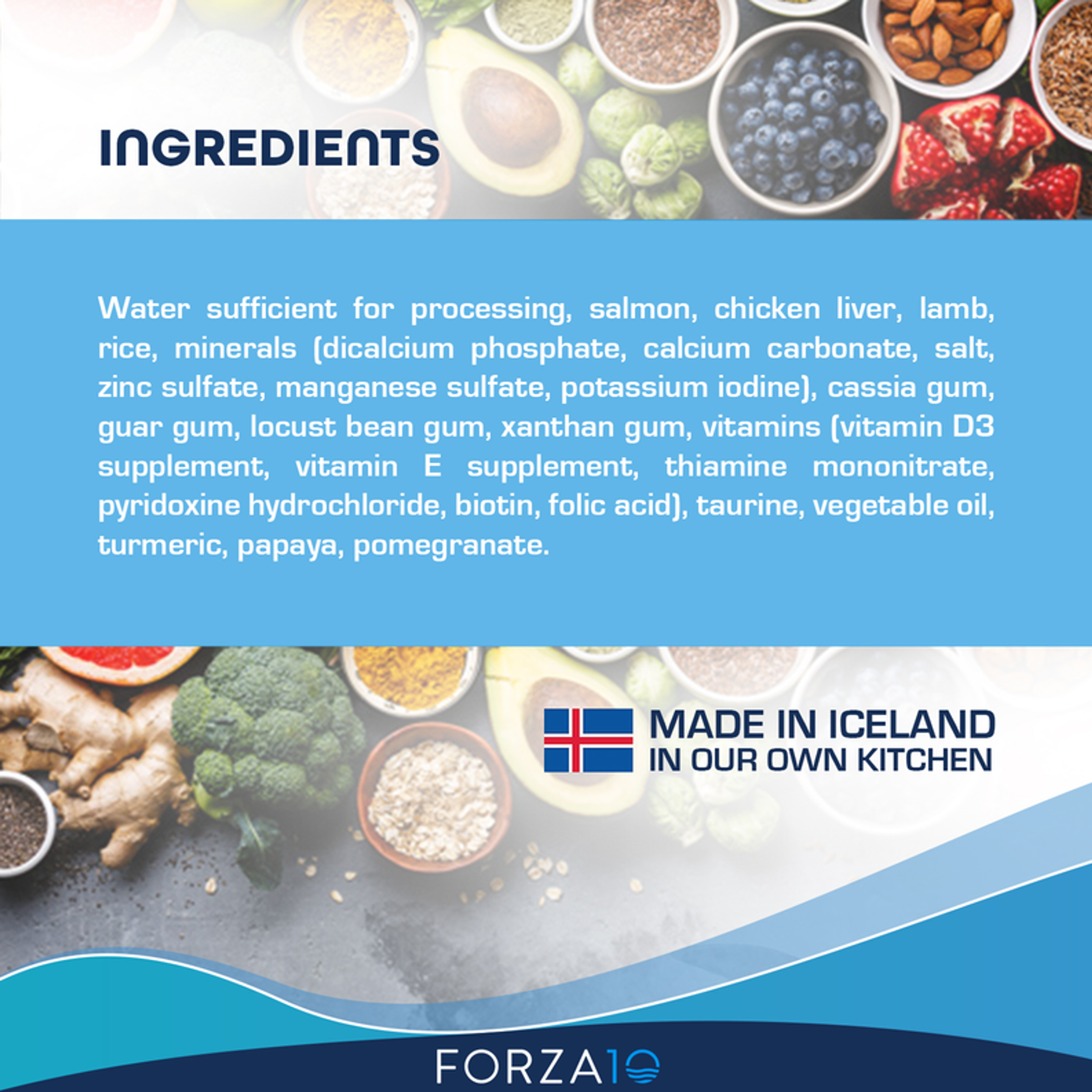 Canned Cat Food Complete Balanced Recipe Made with Icelandic Salmon and Lamb Hypoallergenic 100% Natural Ingredients 100 Grams