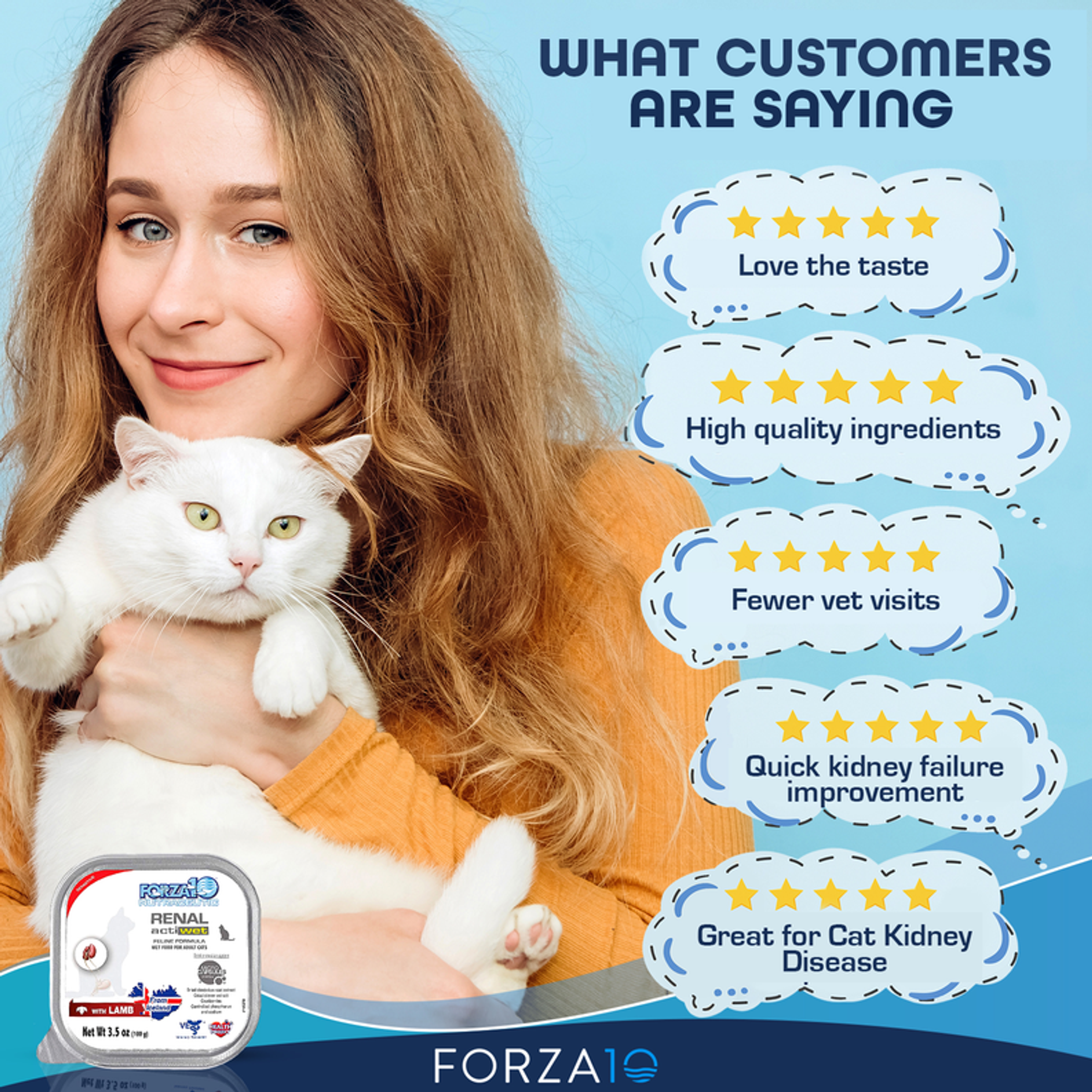 Canned Cat Food Renal Support 100 Percent Icelandic Salmon Lamb Mixed Therapeutic Plants 70 Grams