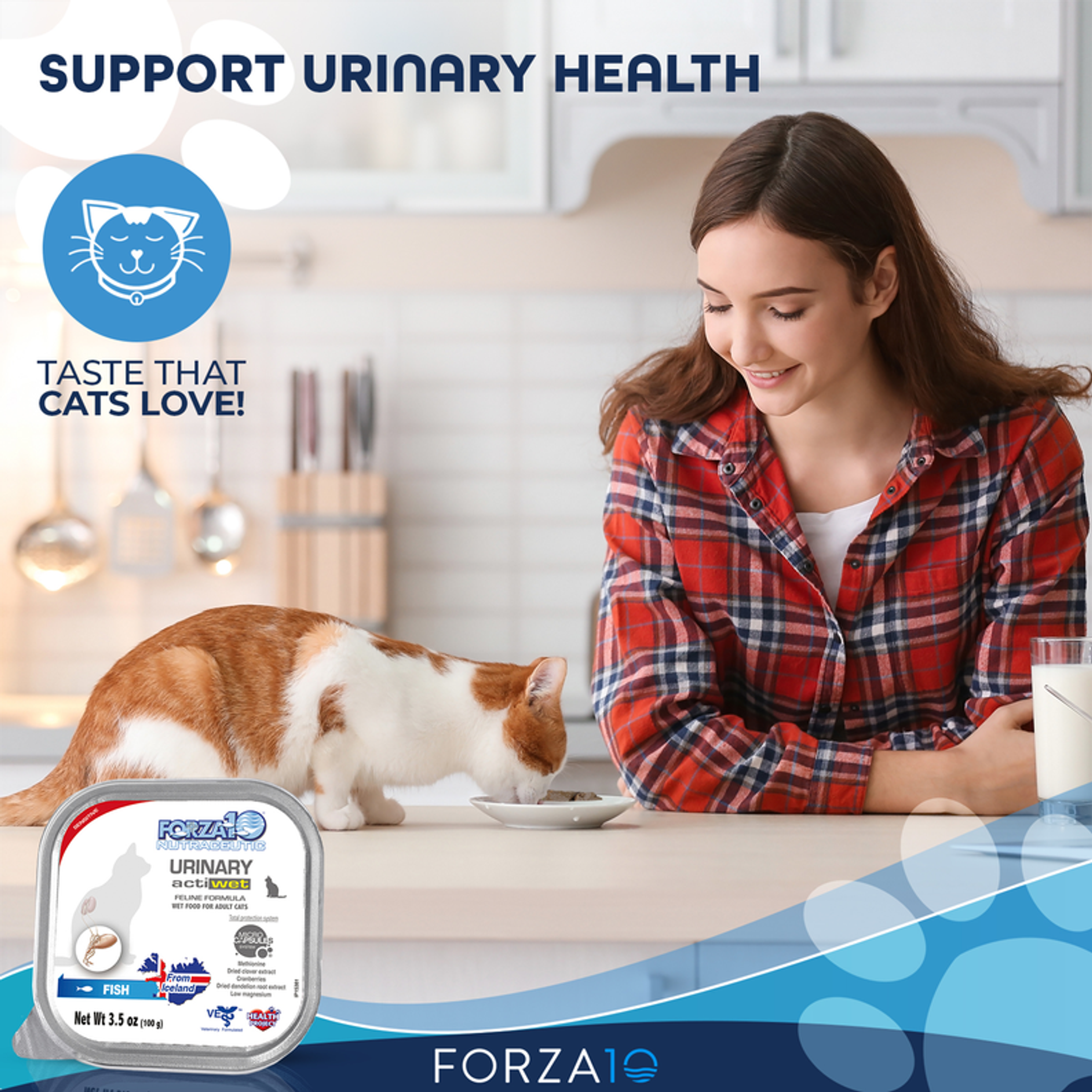 Canned Cat Food Urinary Support 100% Icelandic Fish Therapeutic Plants Grain Free 400g