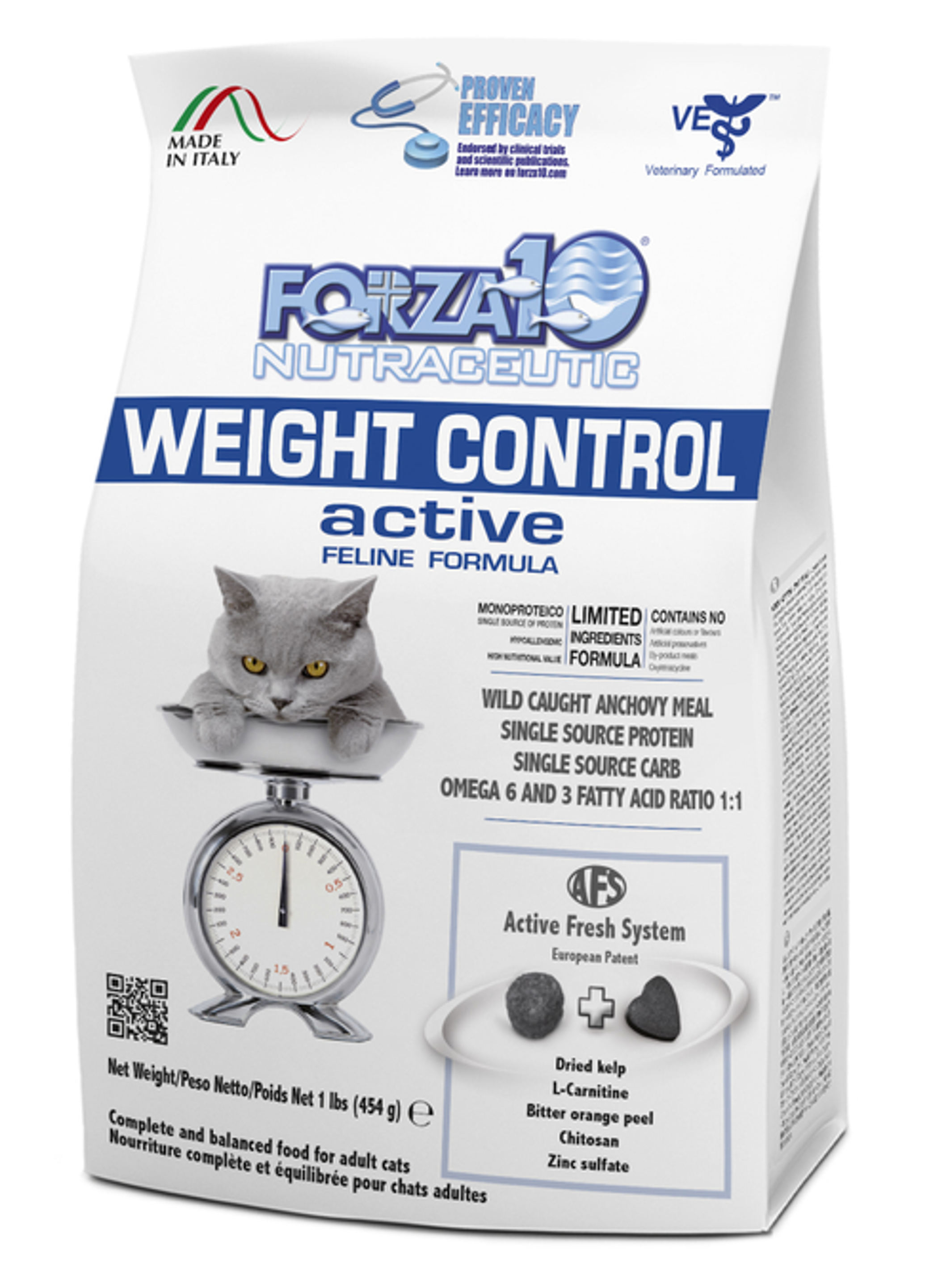 Forza10 Active Weight Control Diet Dry Cat Food Image 1
