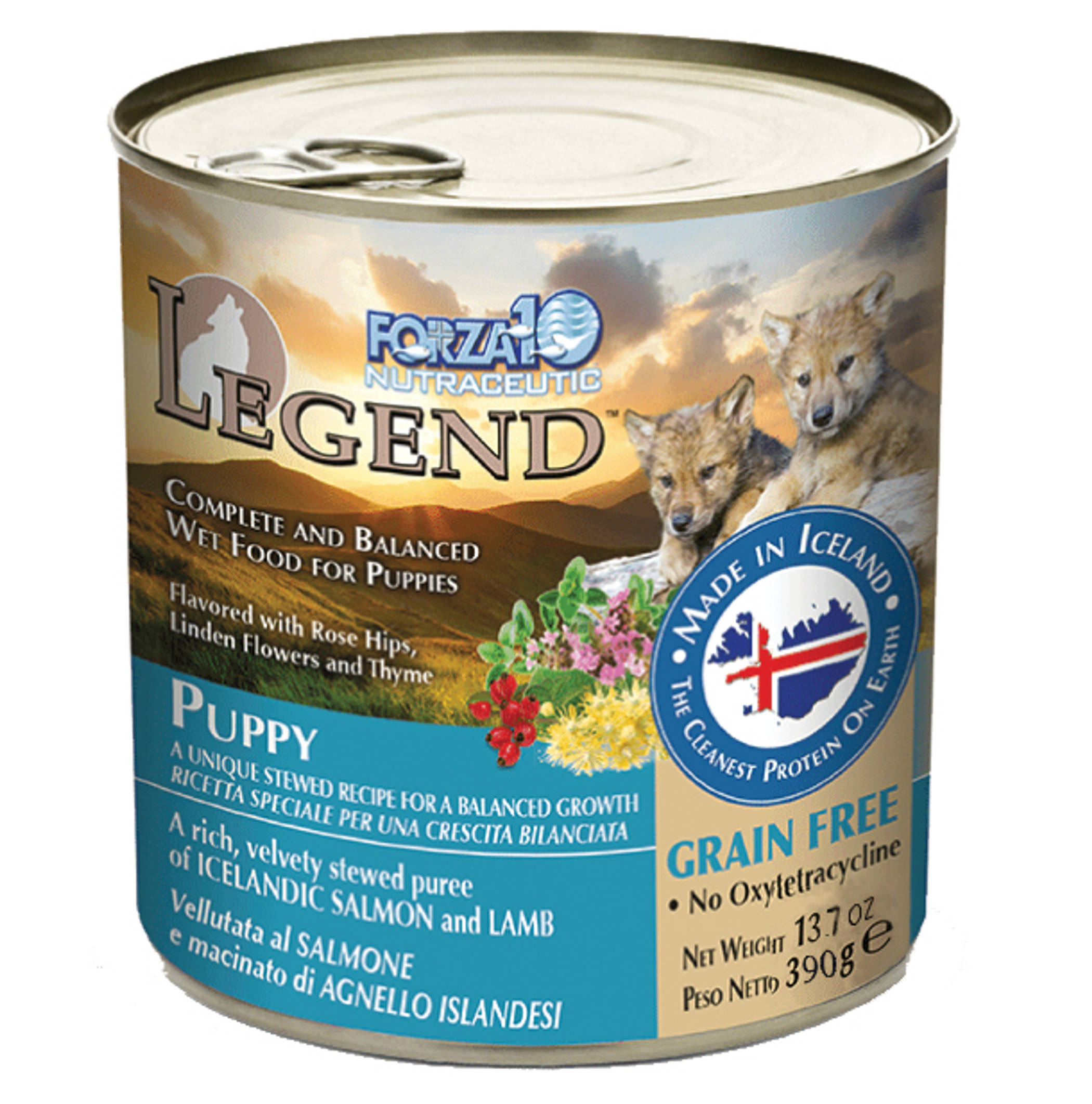 Forza10 Legend Puppy Icelandic Salmon & Lamb Recipe Grain-Free Canned Dog Food Image 1
