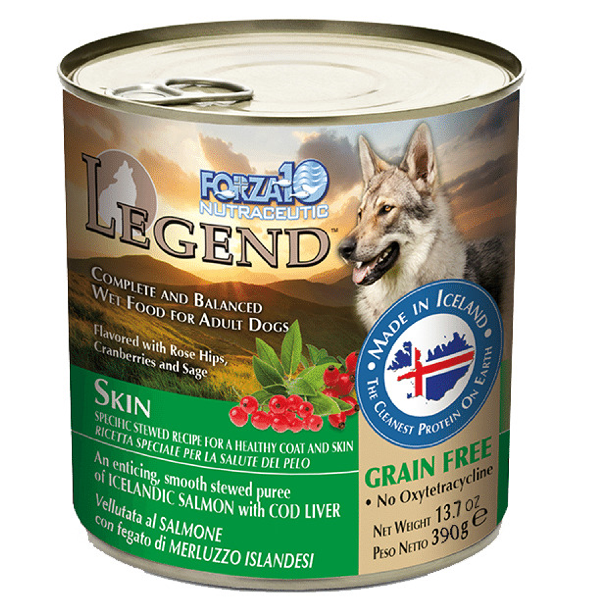 Forza10 Legend Skin Icelandic Fish Recipe Grain-Free Canned Dog Food Image 1