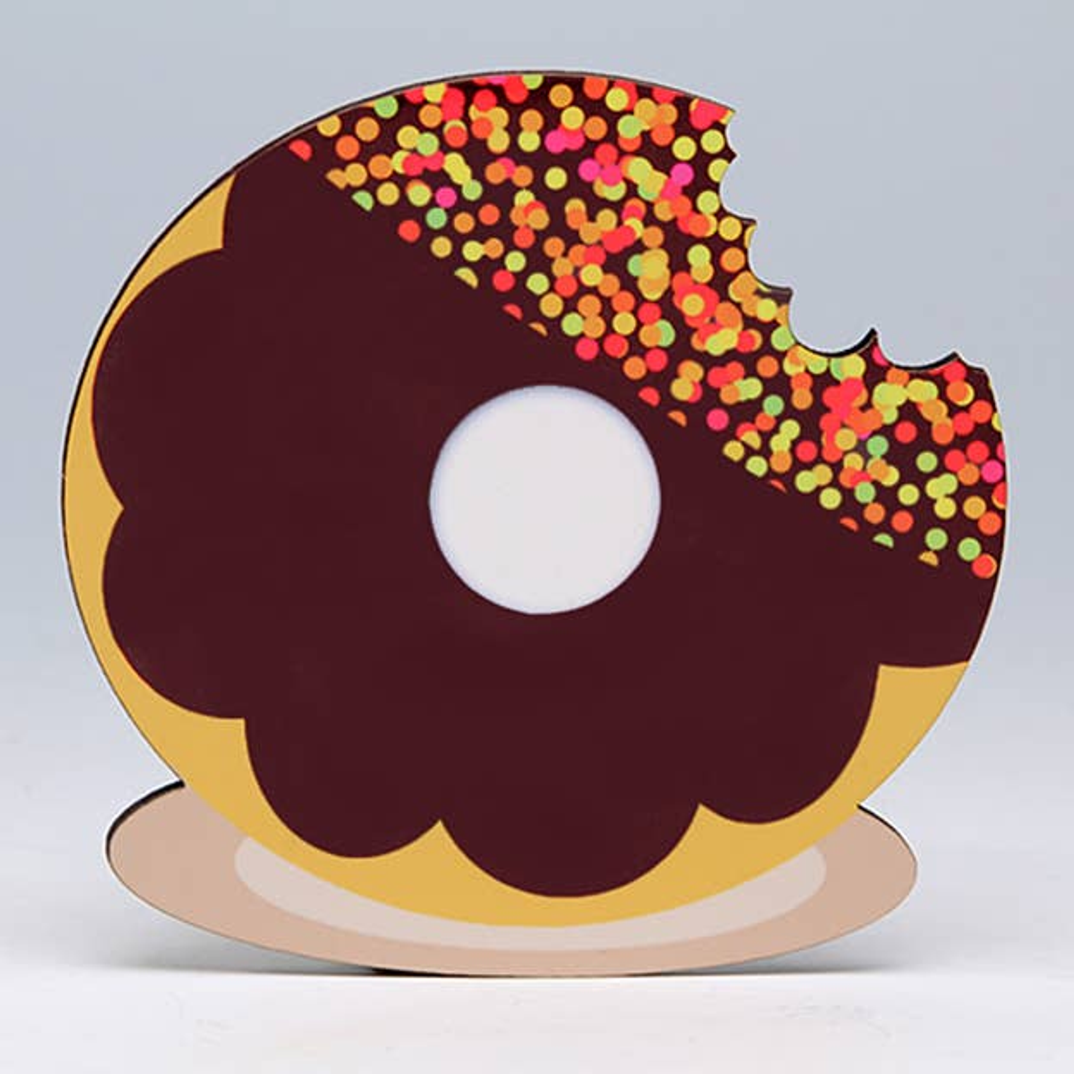 Coaster Limited Edition Hardboard Design 4.25 x 4.25 Inches Glossy Surface Rubber Feet Pack of Four