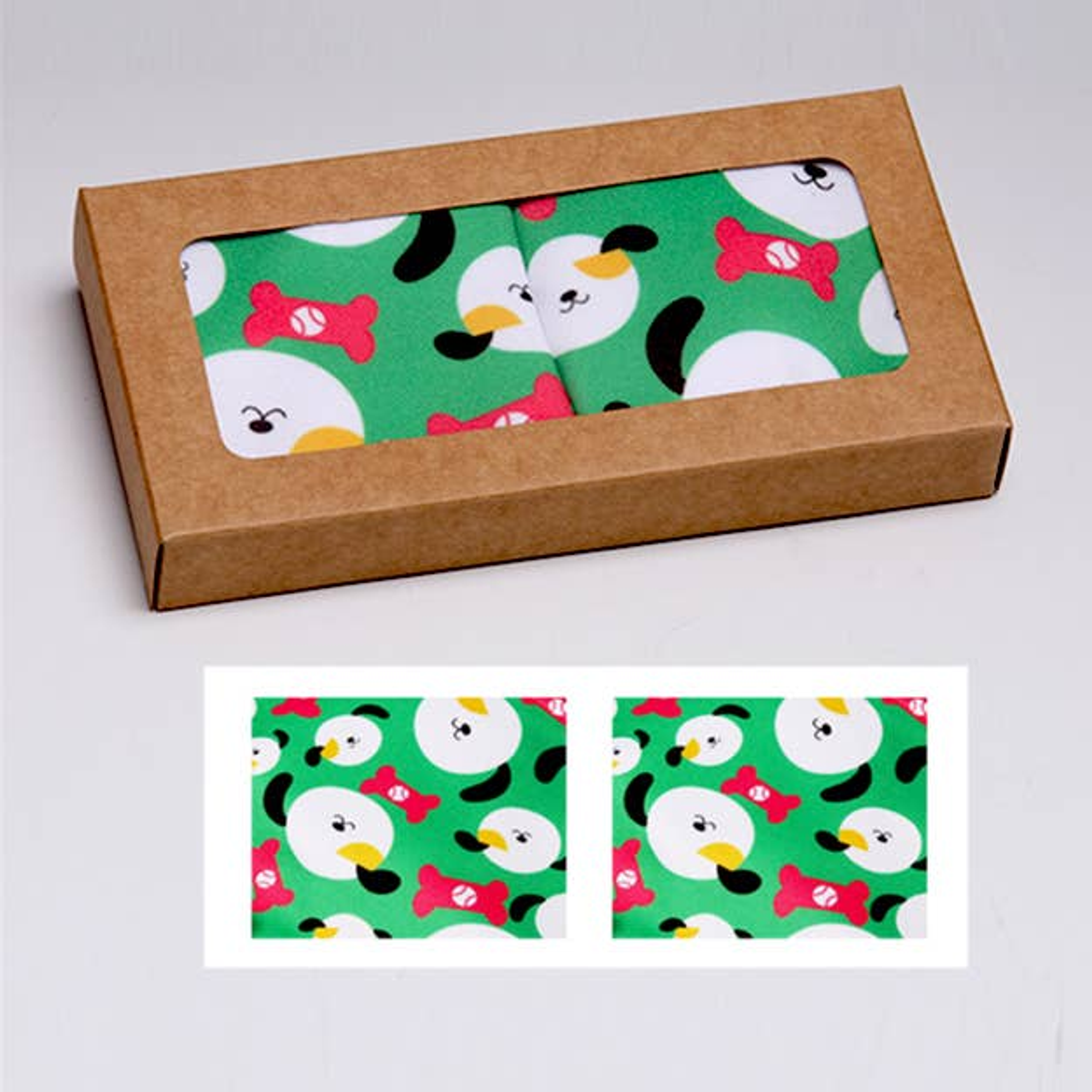Caja de regalo con máscaras ajustables para adultos de poliéster con filtro y diseños divertidos incluye etiqueta de regalo y envoltorio de celofán