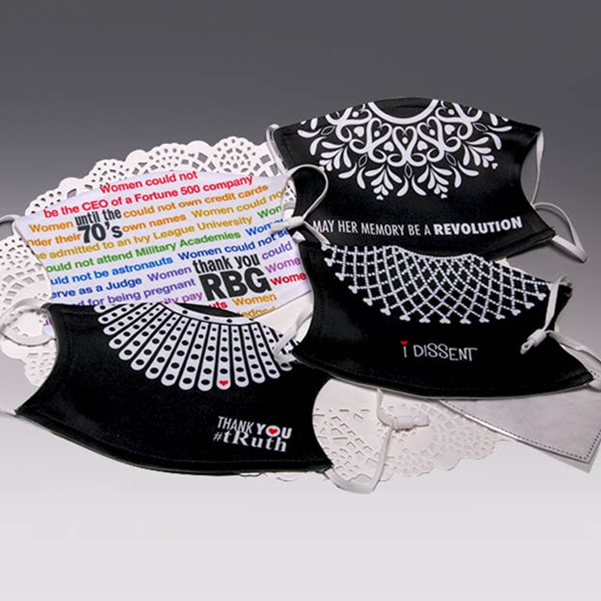 Face Mask Adult Size Not Adjustable Cotton Polyester Blend Machine Washable Whimsical Design Packaged with Gift Tag