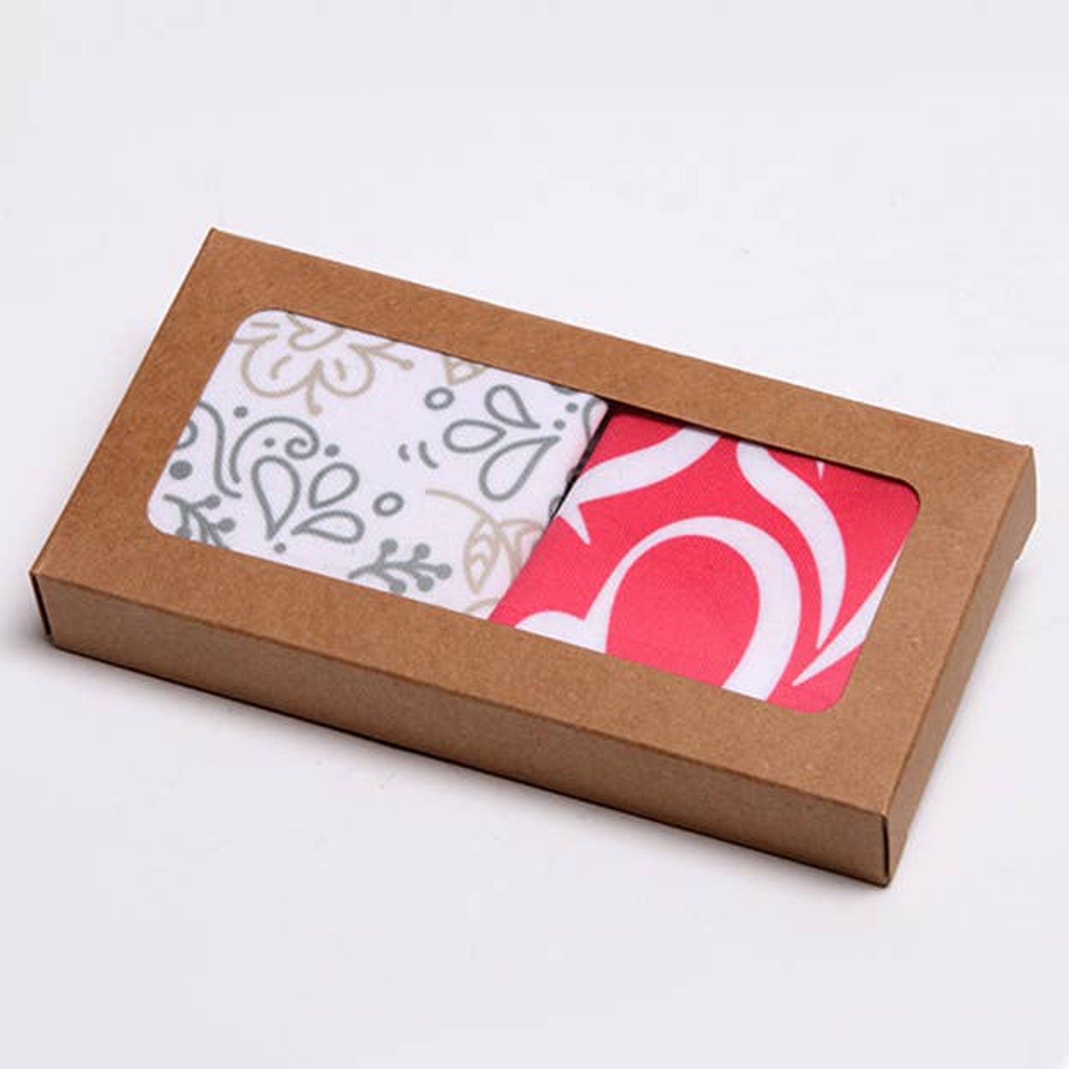 Face Masks Gift Box Includes Two Adjustable 2-Ply Polyester Masks With Filters Adult Size Whimsical Designs Lightweight Machine Washable