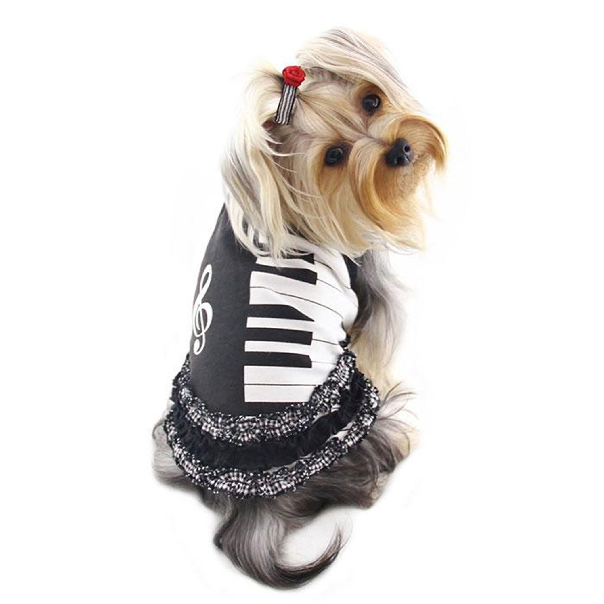 Adorable Piano Dress with Ruffles Image 1